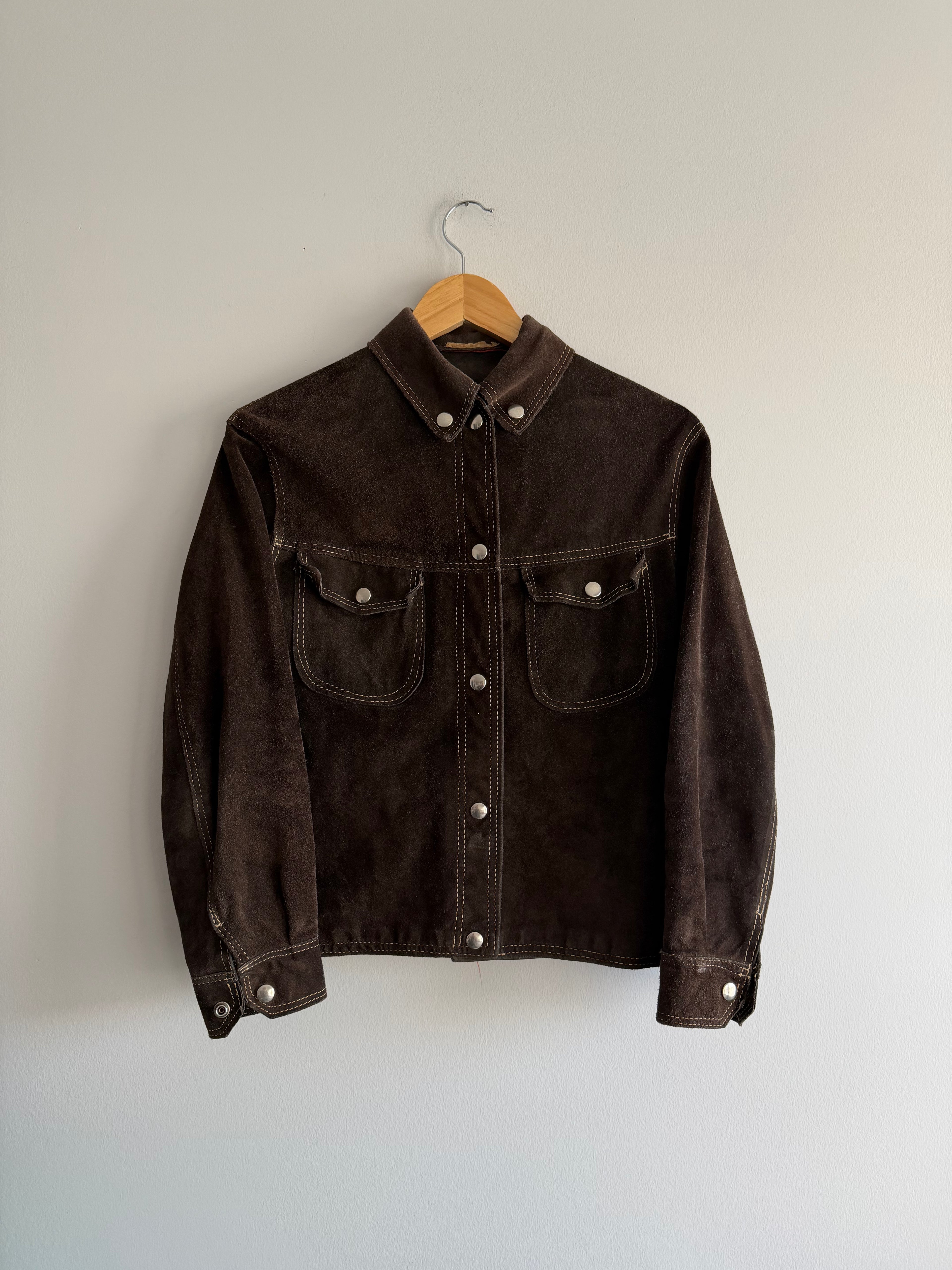 Vintage Brown Suede Jacket