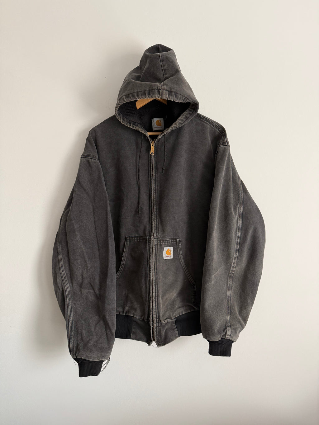 Vintage Black Thermal Lined Carhartt Jacket