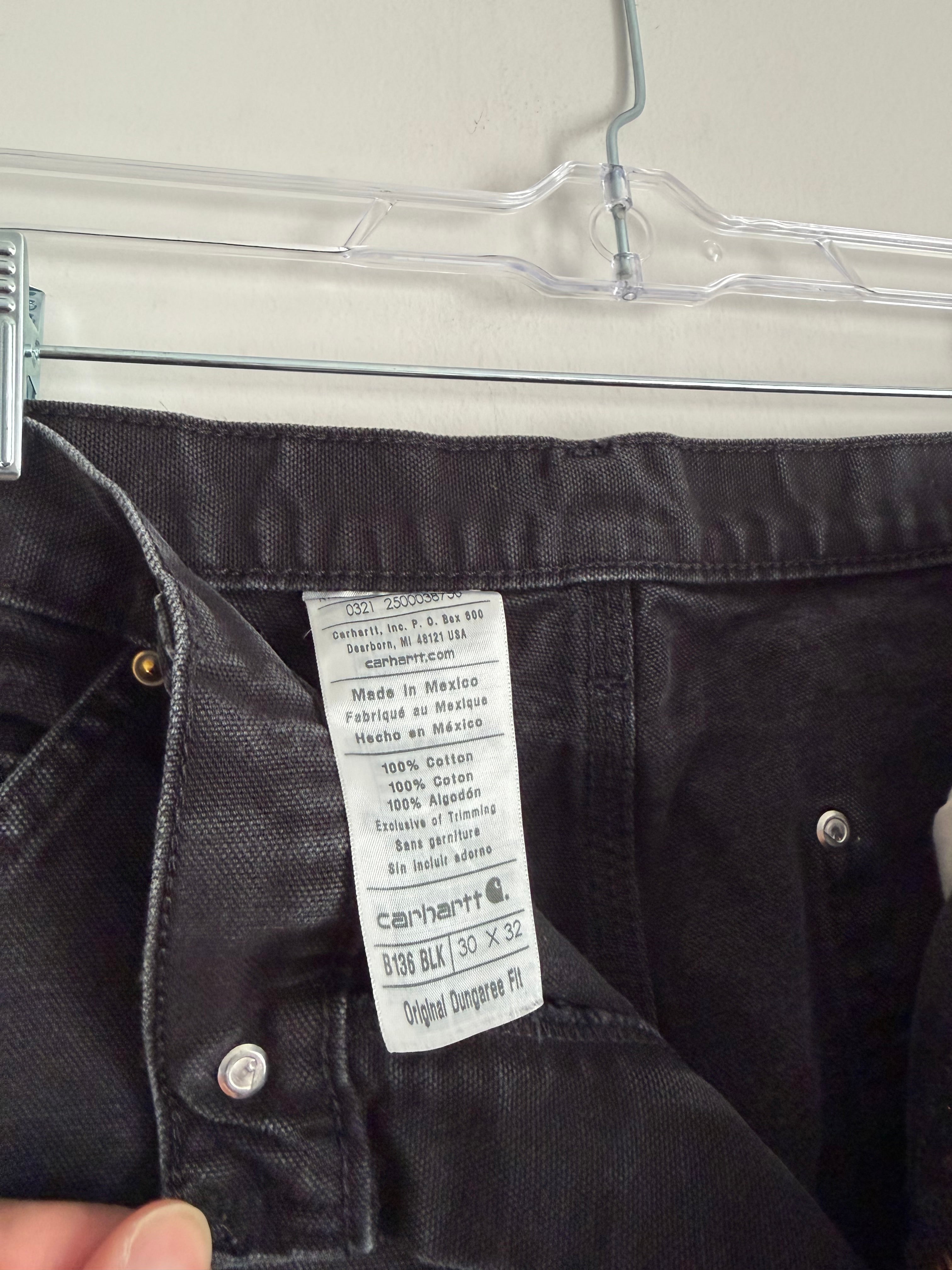 Black Carhartt Double Knees