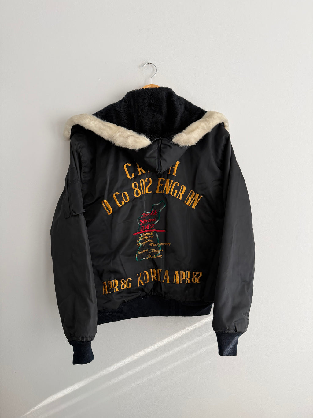 Vintage 80s North Korea Souvenir Bomber Jacket