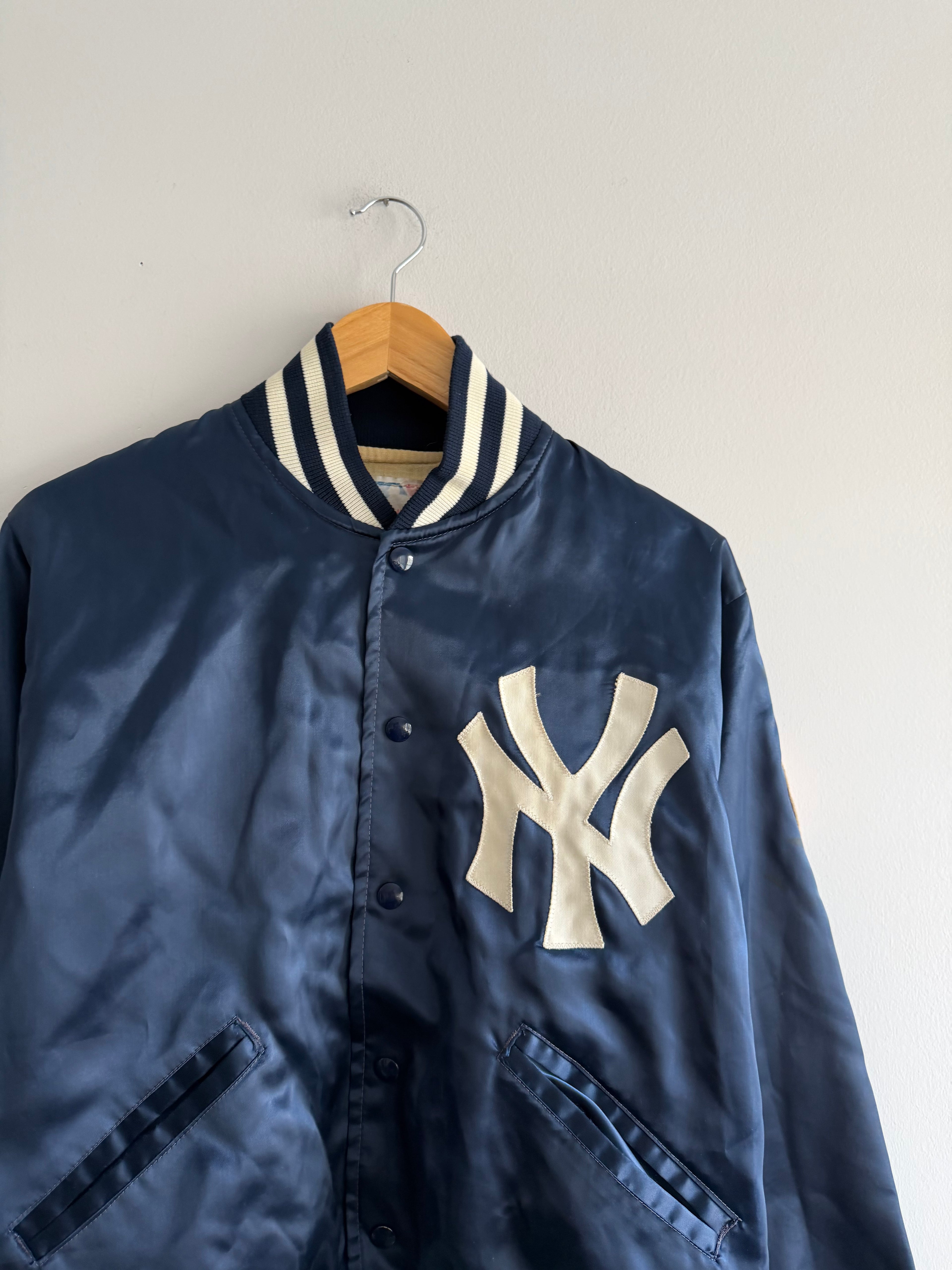 Vintage 80s New York Yankees Felco Satin Jacket