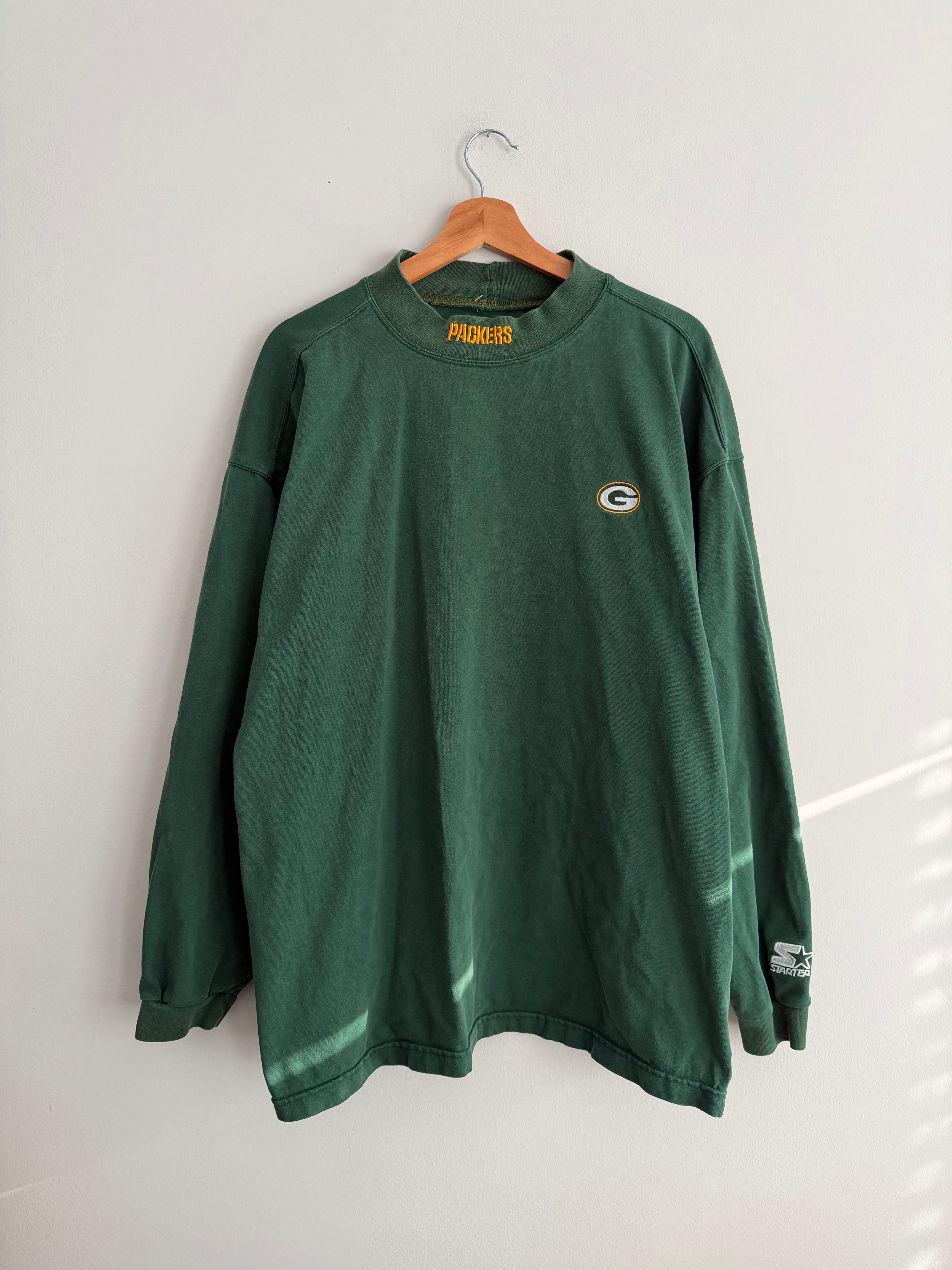 Vintage Green Bay Packers Starter Mock Neck