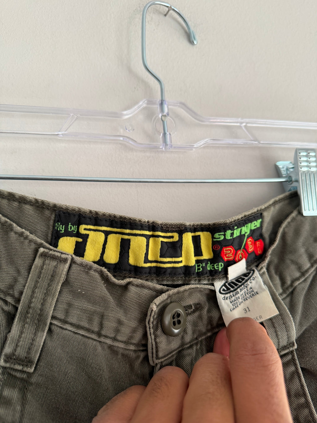 Vintage 90s Jnco Stinger Olive Shorts