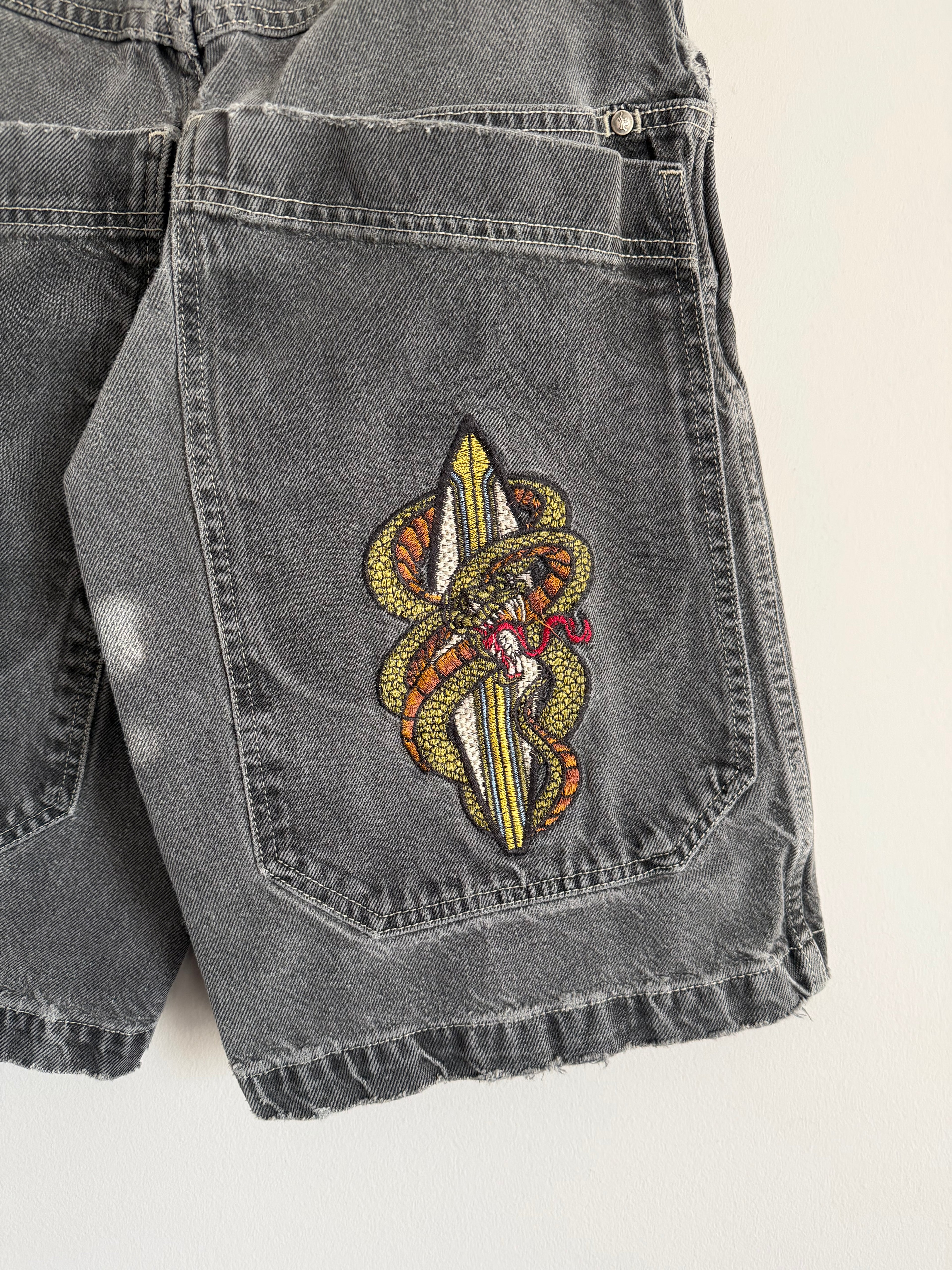 Vintage Jnco Snake Surfboard Jorts