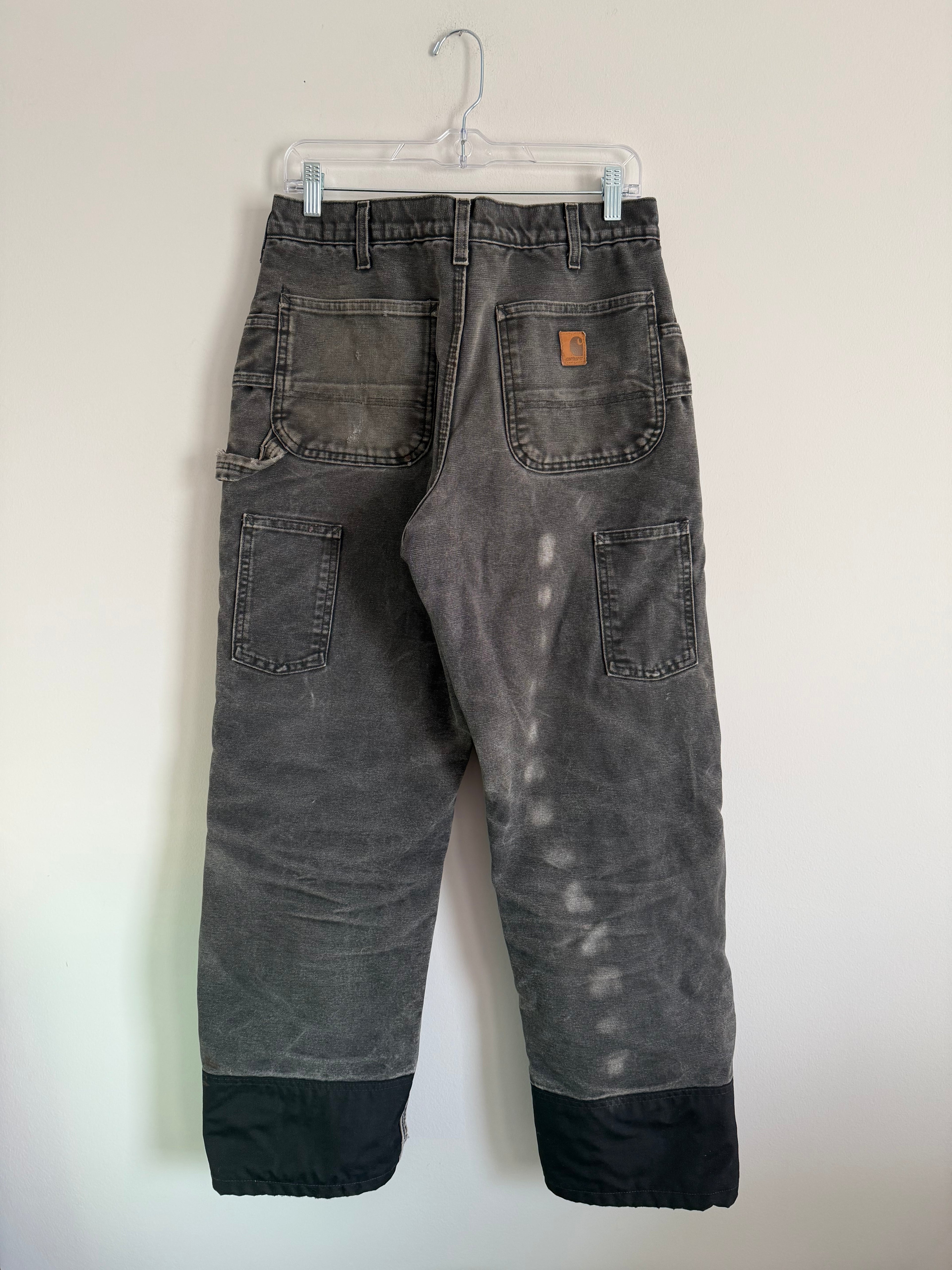 Insulated Black Carhartt Double Knees