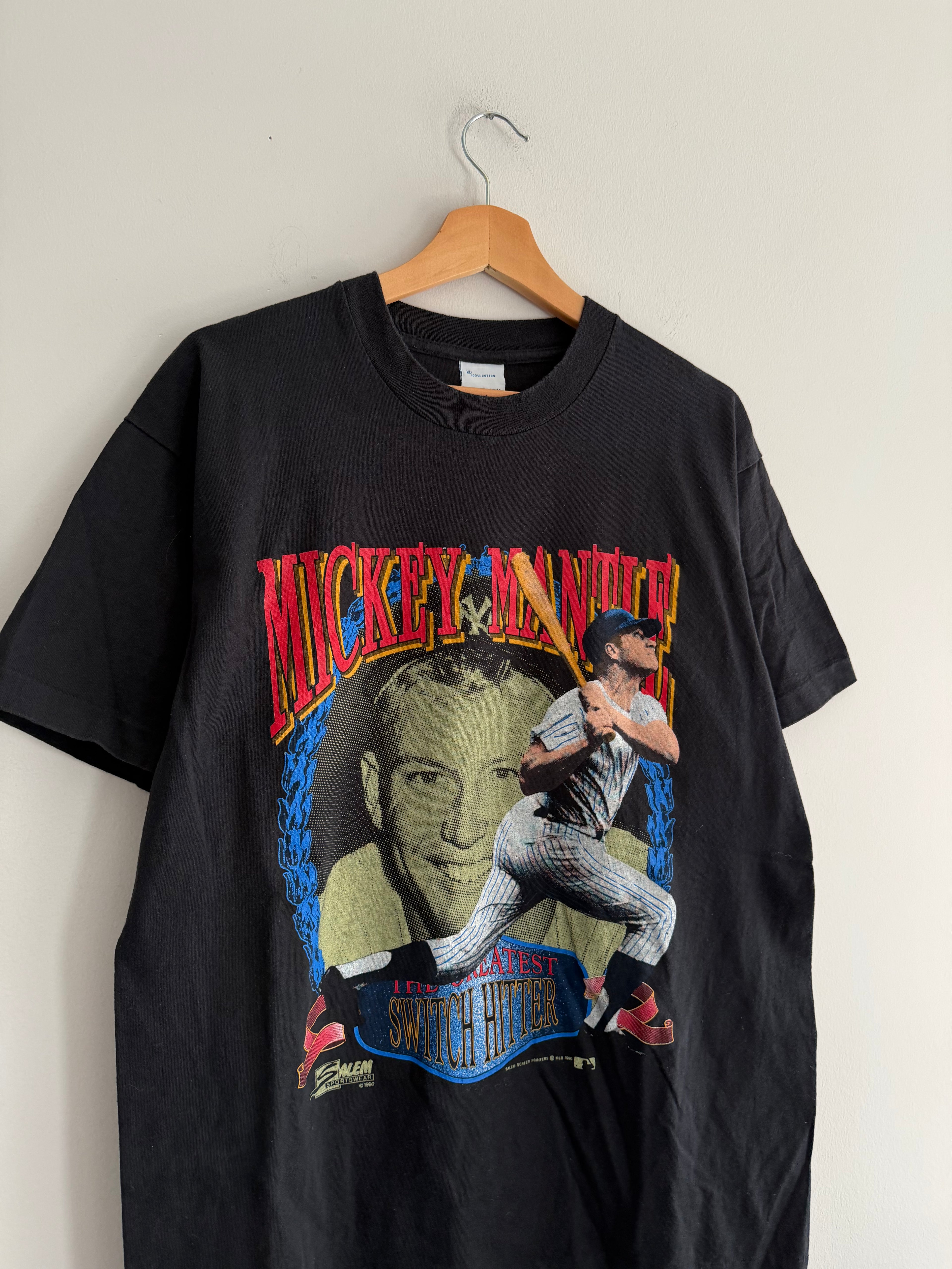 Vintage New York Yankees Mickey Mantle Tee