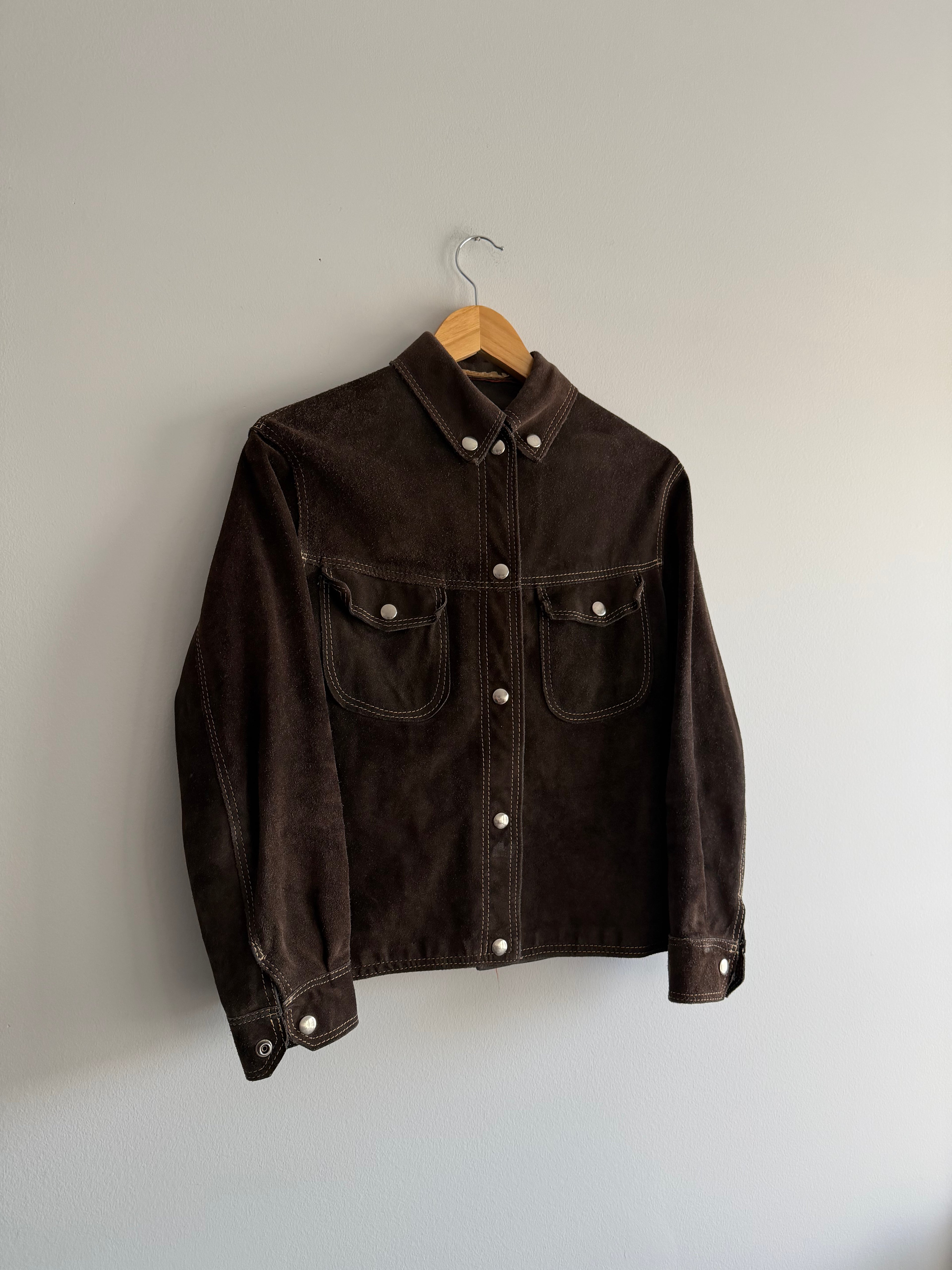 Vintage Brown Suede Jacket