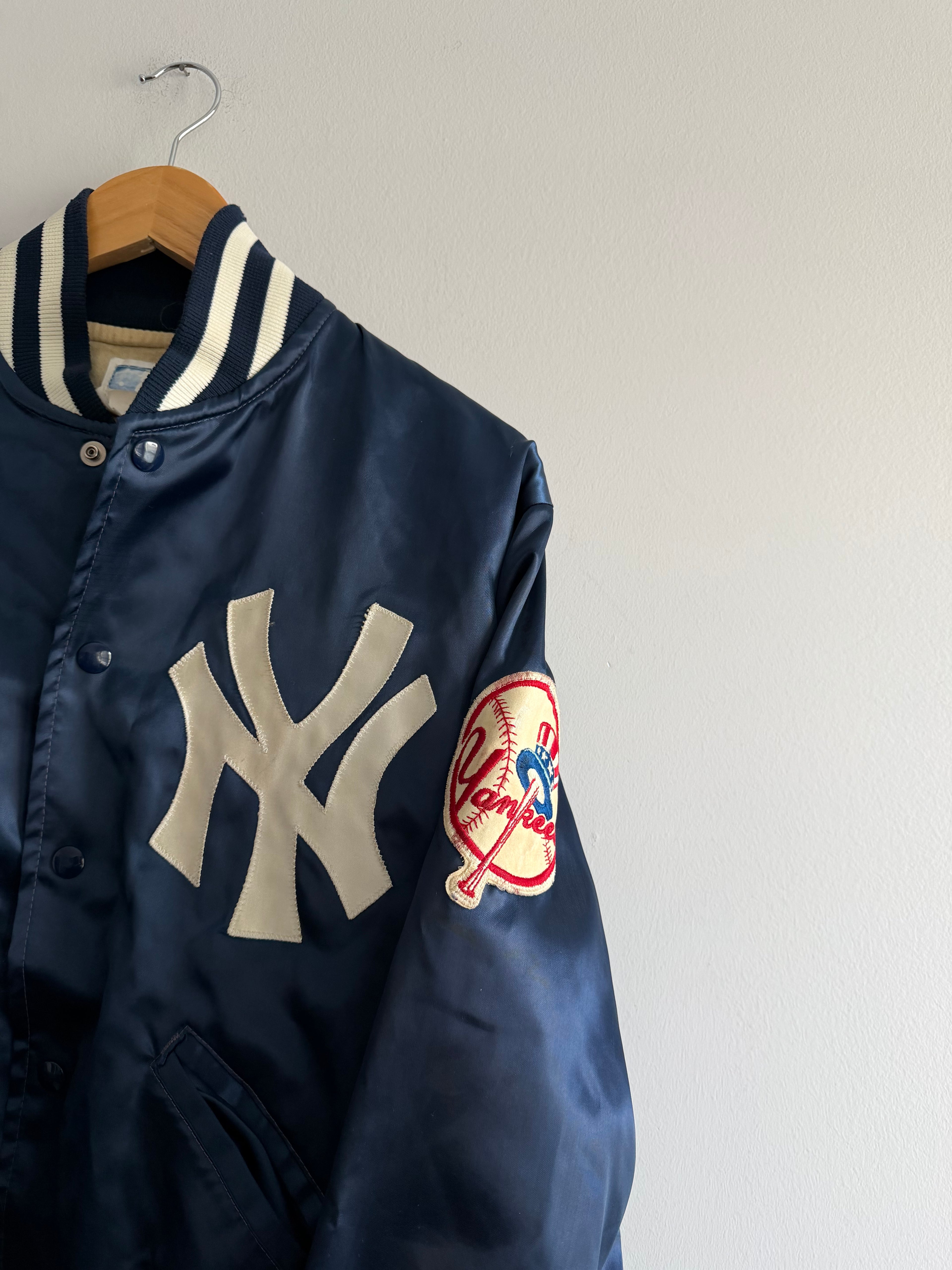 Vintage 80s New York Yankees Felco Satin Jacket