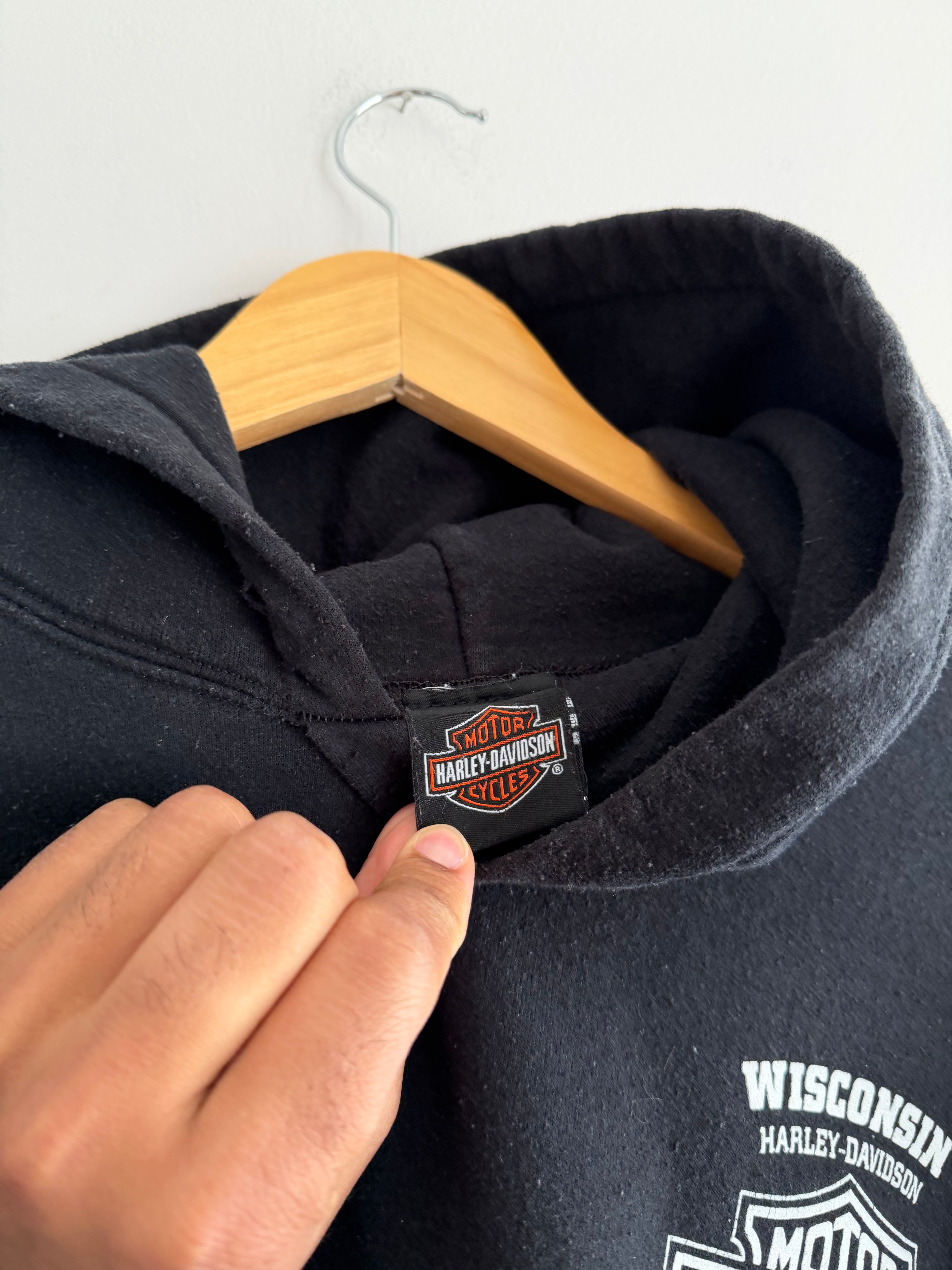 Vintage Harley Davidson Wisconsin Hoodie