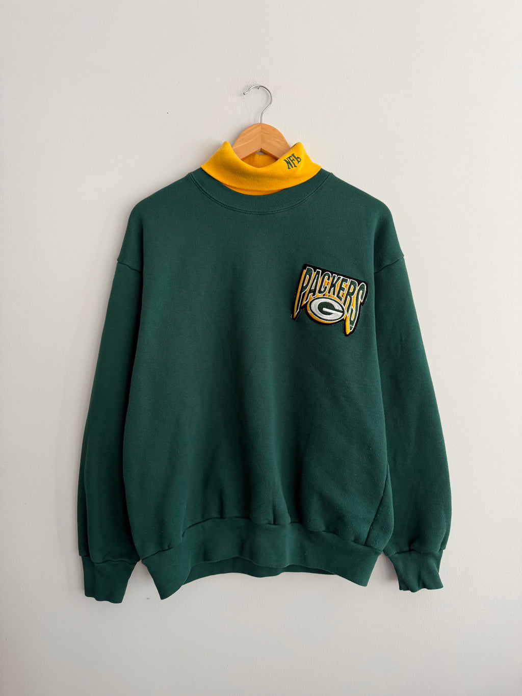 Vintage Green Bay Packers Majestic Turtle Neck