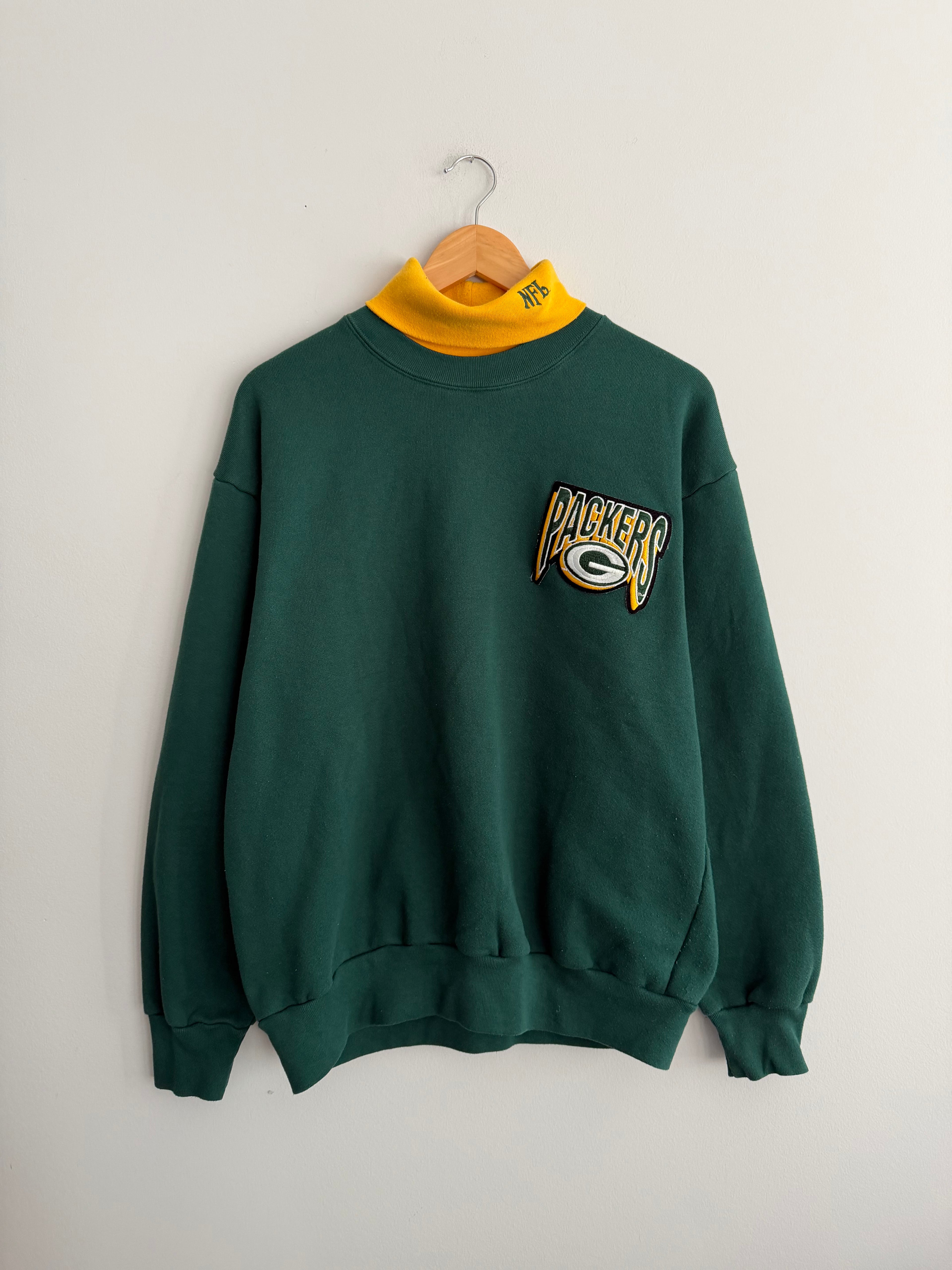 Vintage Green Bay Packers Majestic Turtle Neck