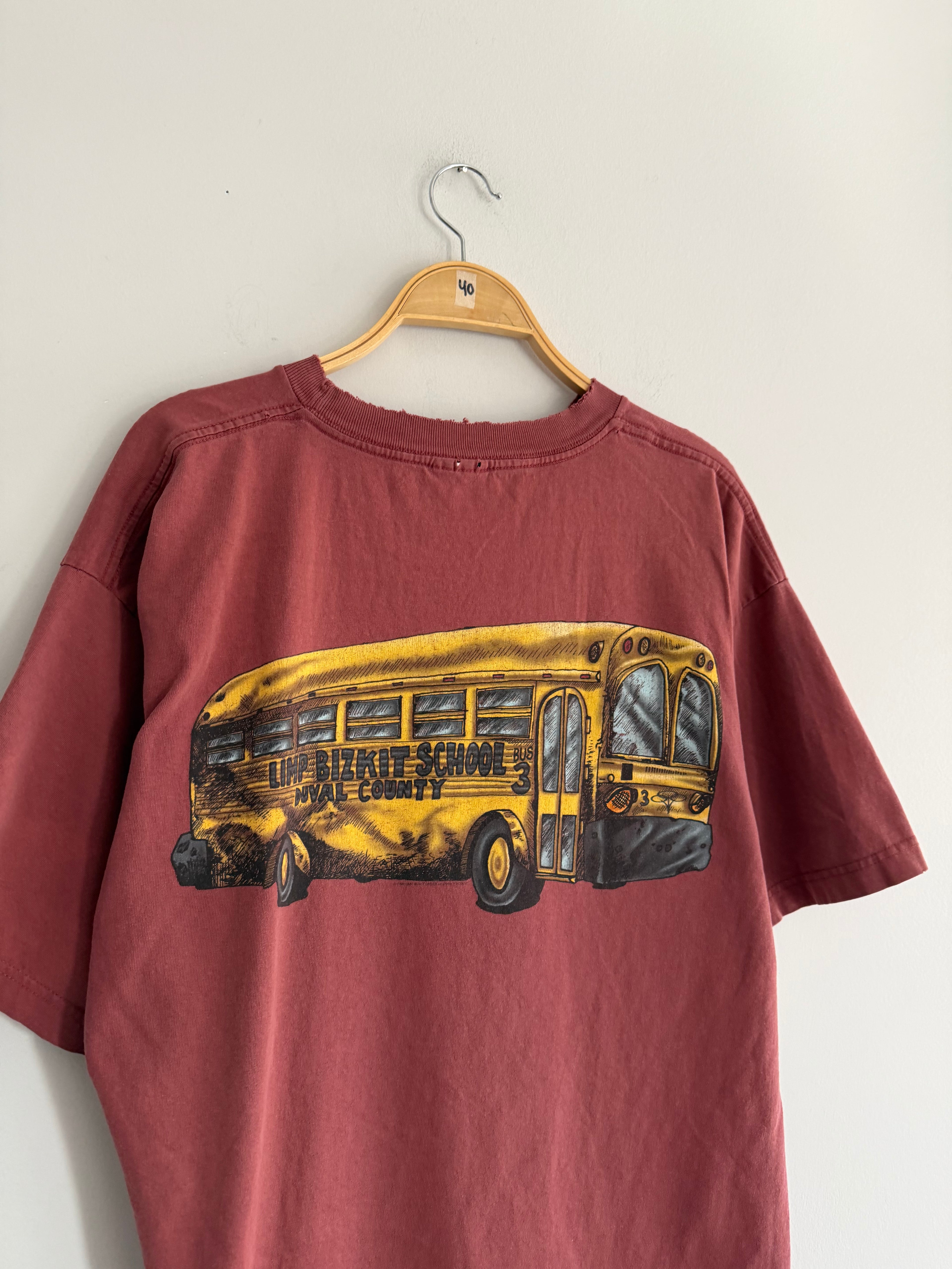 Vintage Limp Biskit School Bus 3 Tee