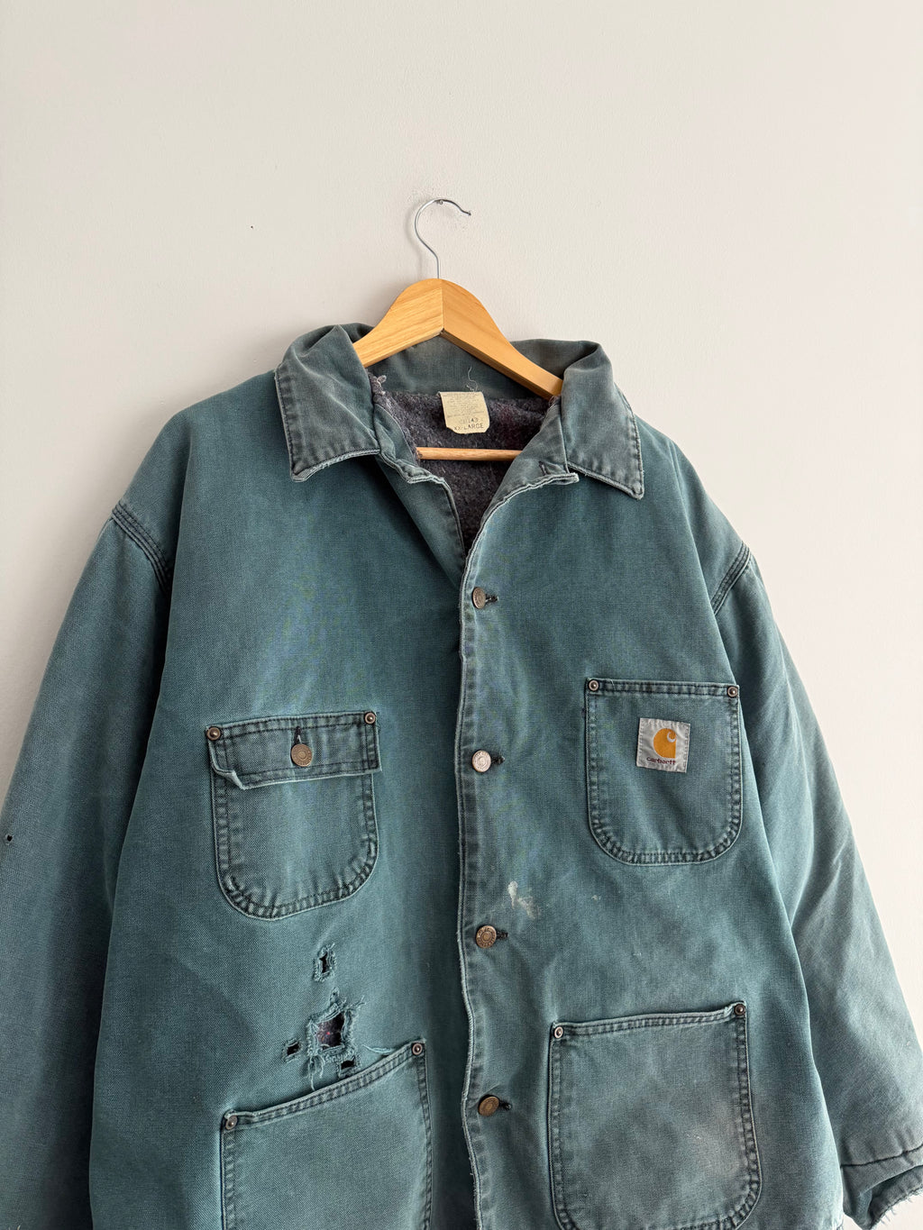 Vintage Turquoise  Carhartt Chore Jacket