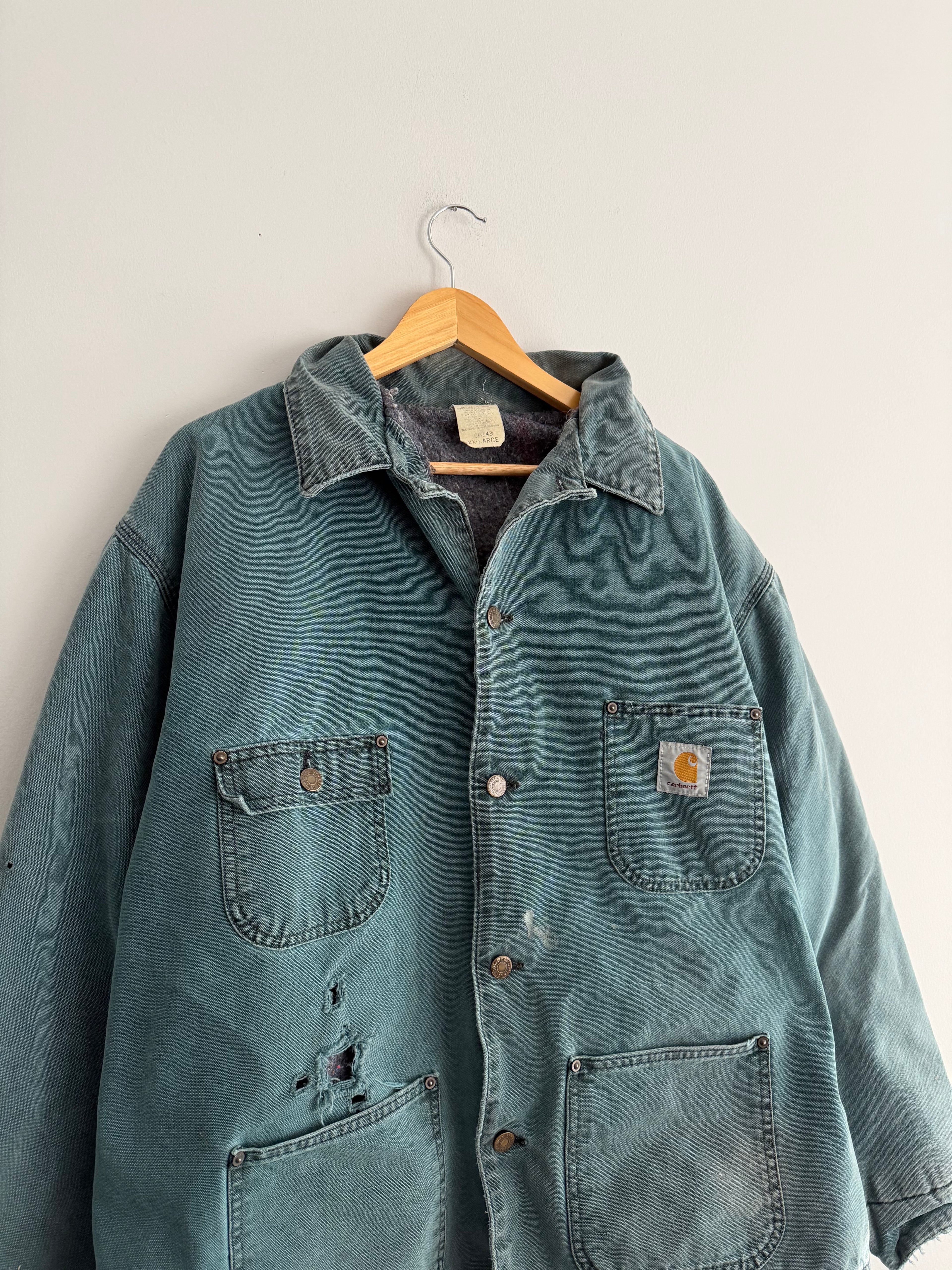 Vintage Turquoise  Carhartt Chore Jacket