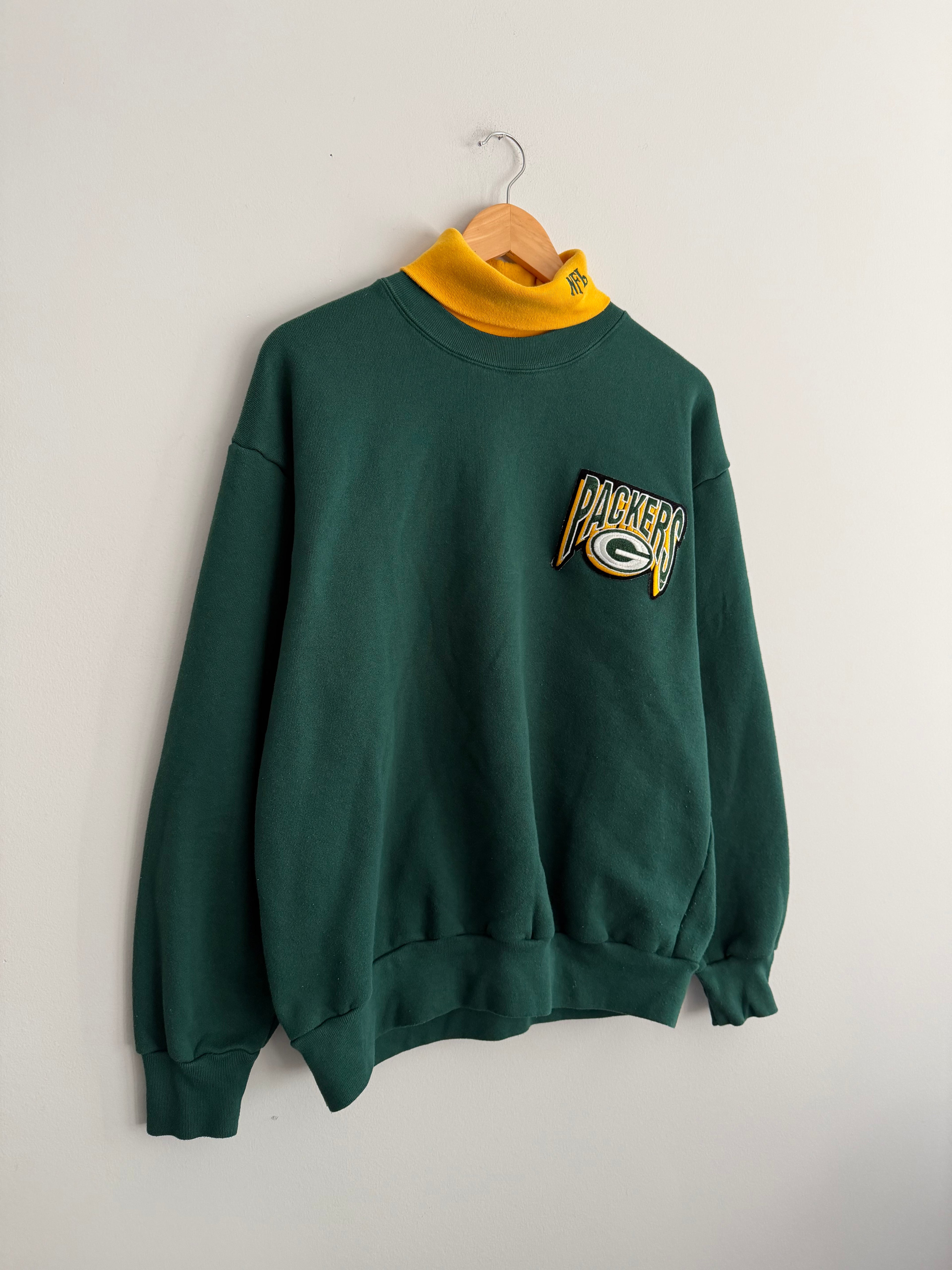 Vintage Green Bay Packers Majestic Turtle Neck