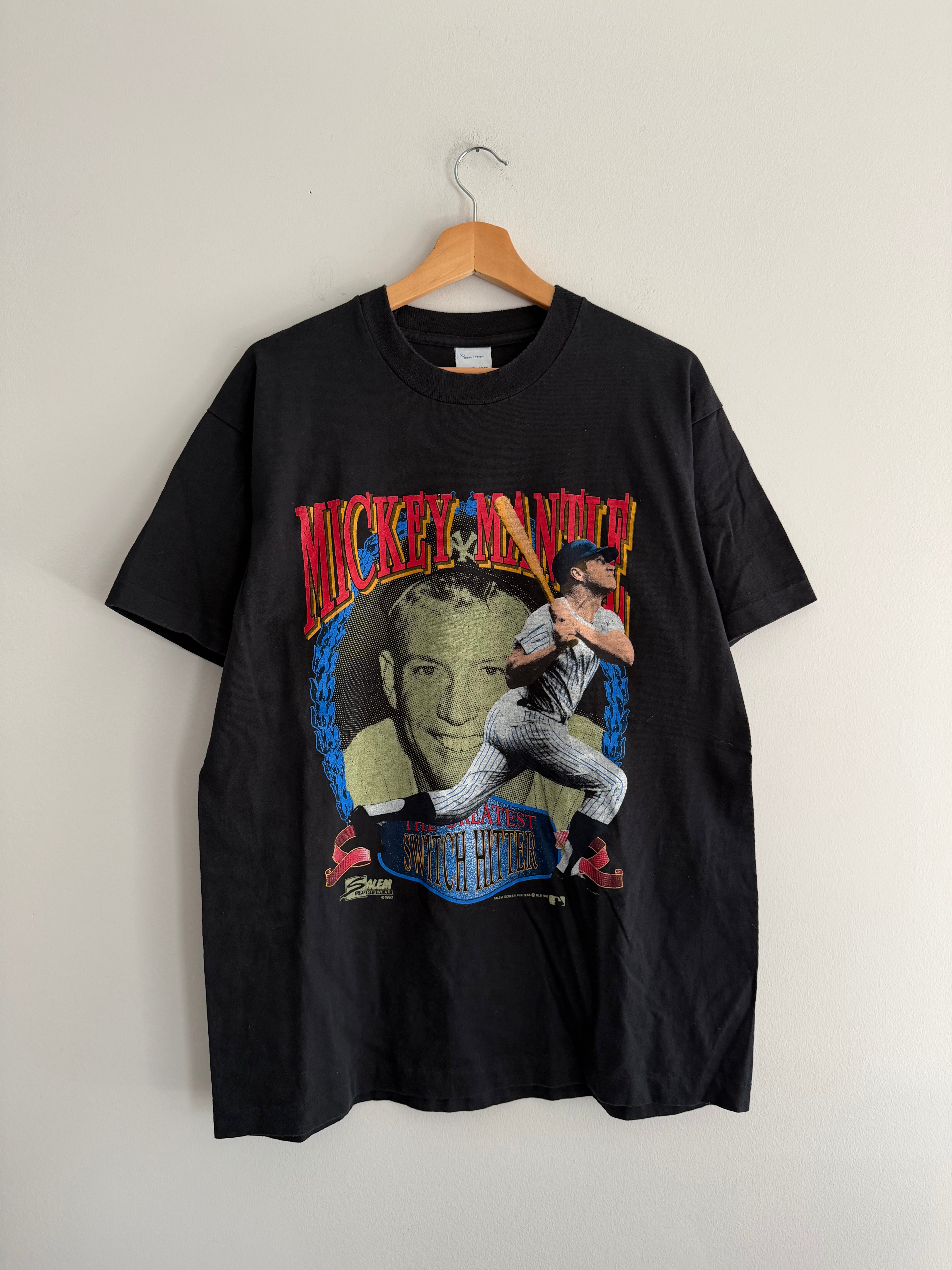 Vintage New York Yankees Mickey Mantle Tee