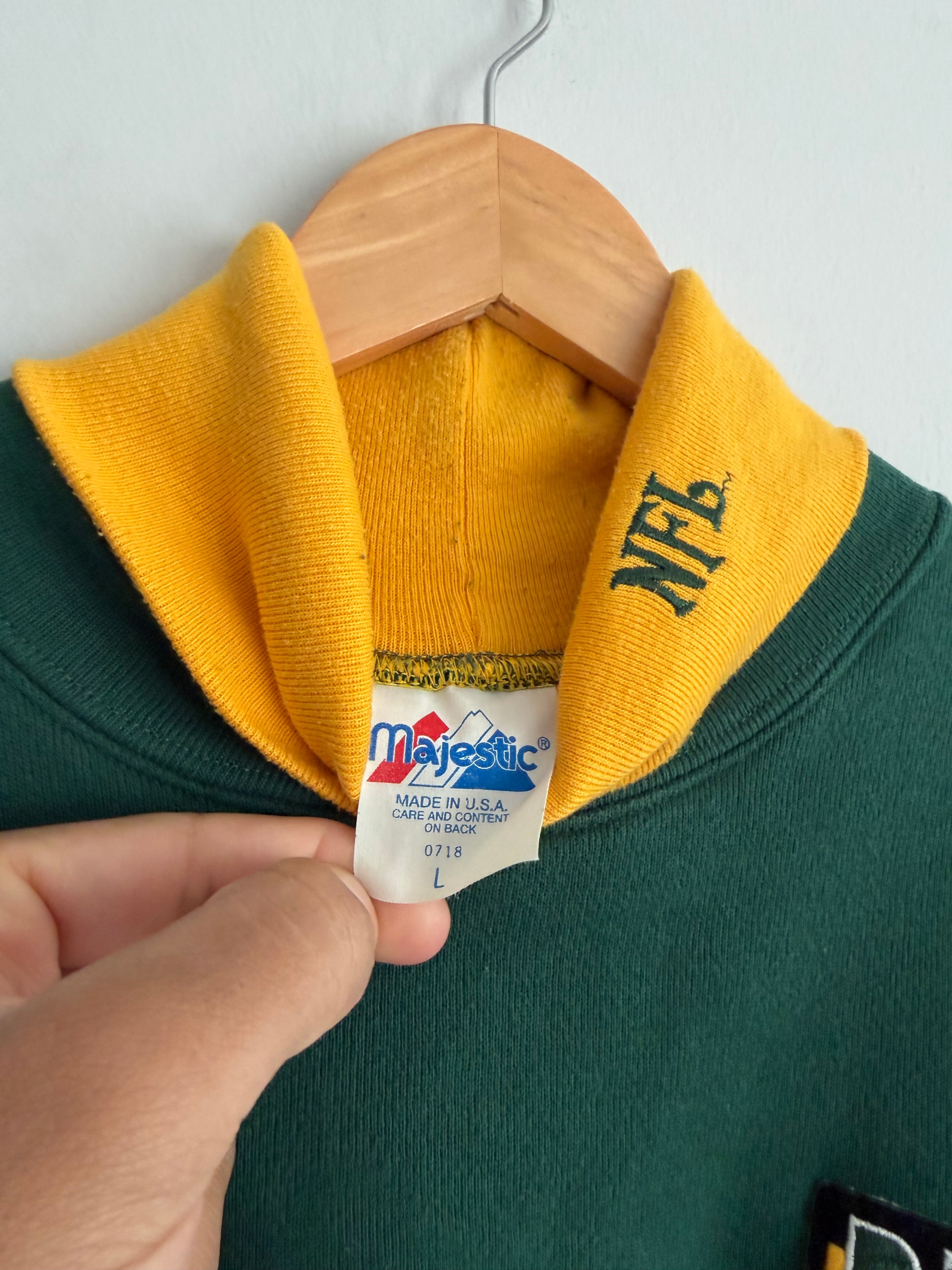 Vintage Green Bay Packers Majestic Turtle Neck