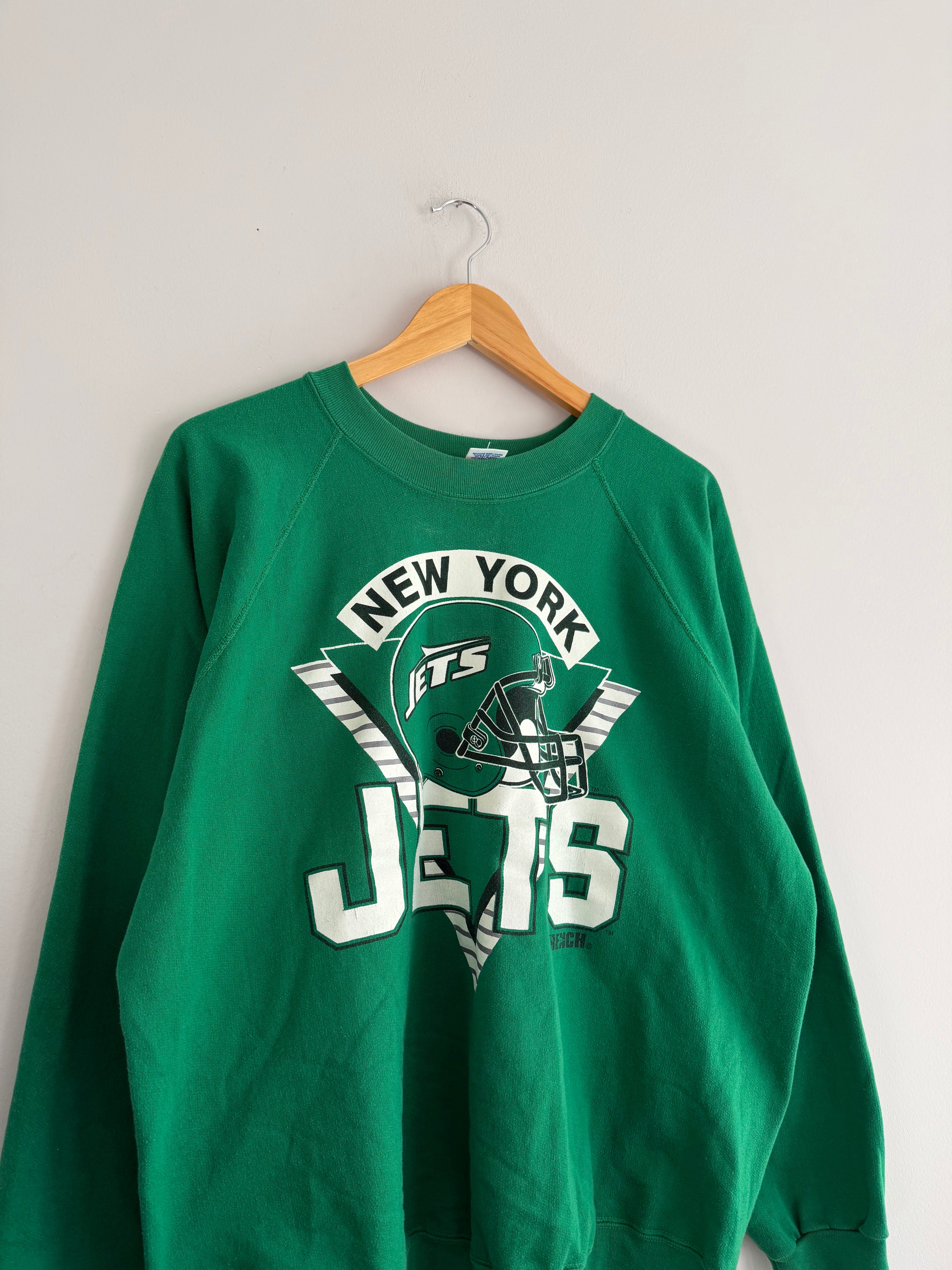 Vintage New York Jets Trench Crewneck