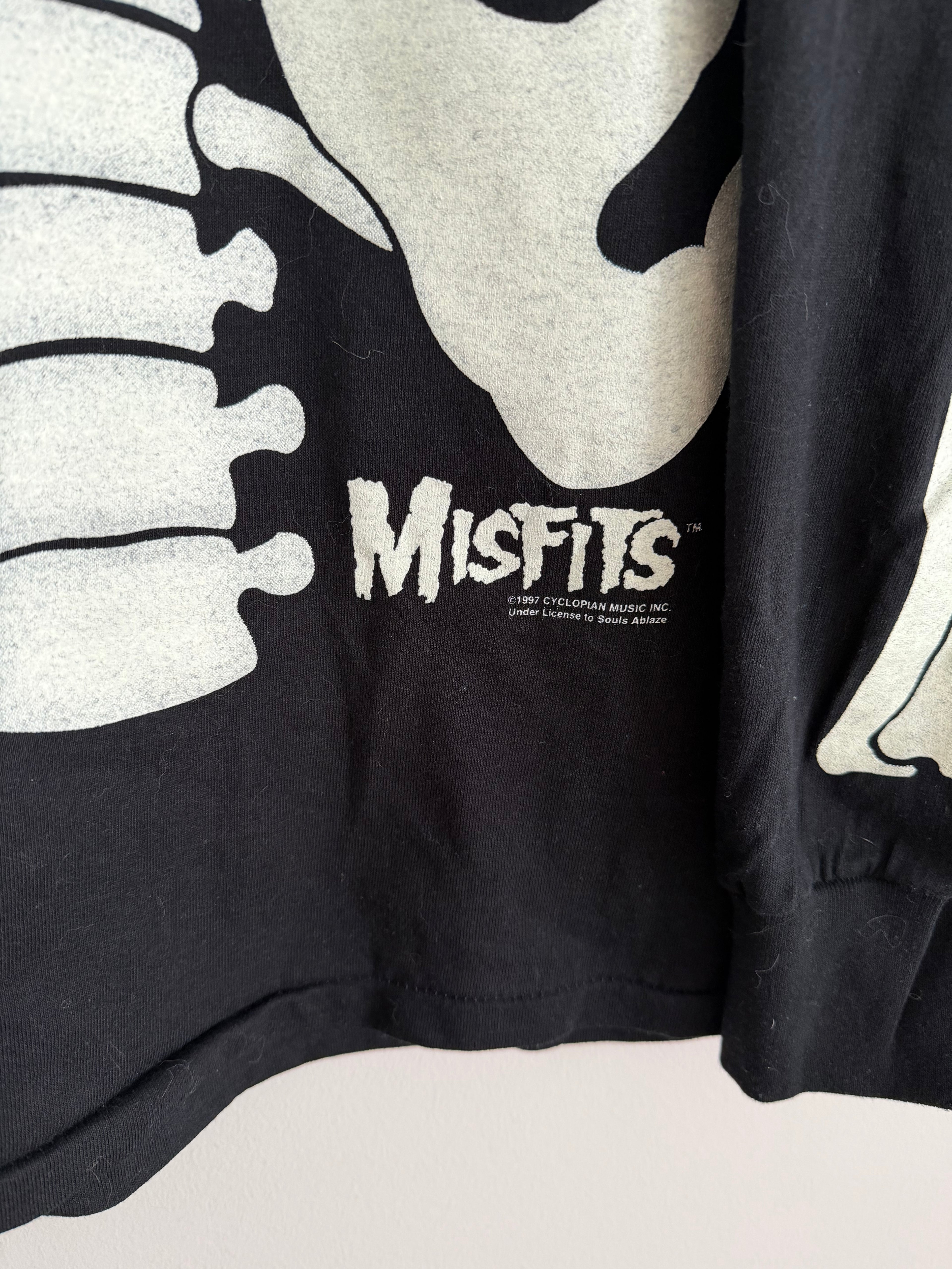 Vintage 1997 Misfits Skeleton Long Sleeve