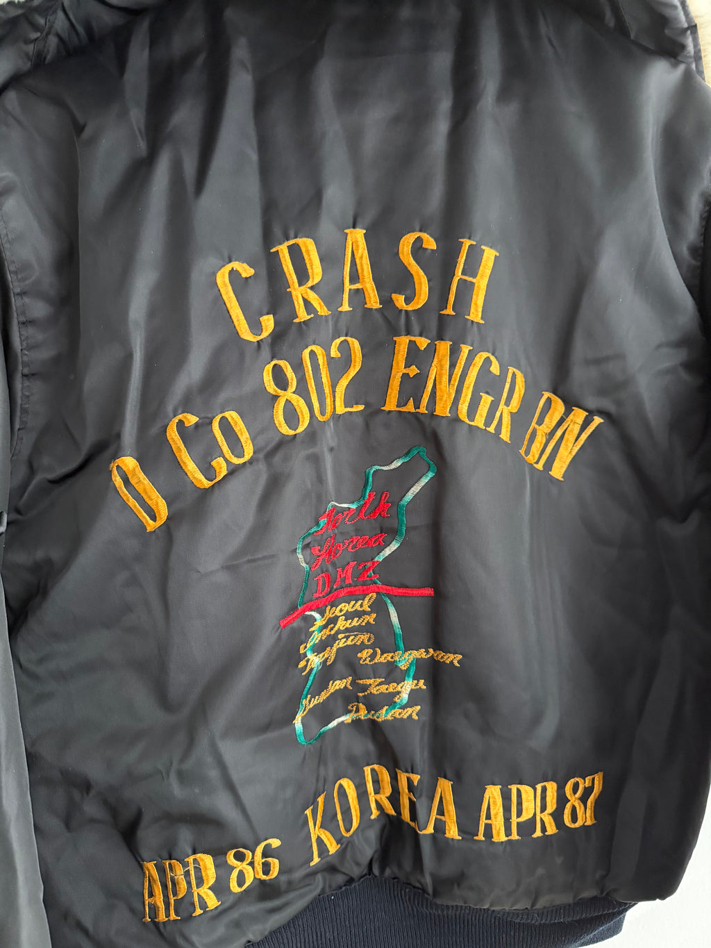 Vintage 80s North Korea Souvenir Bomber Jacket