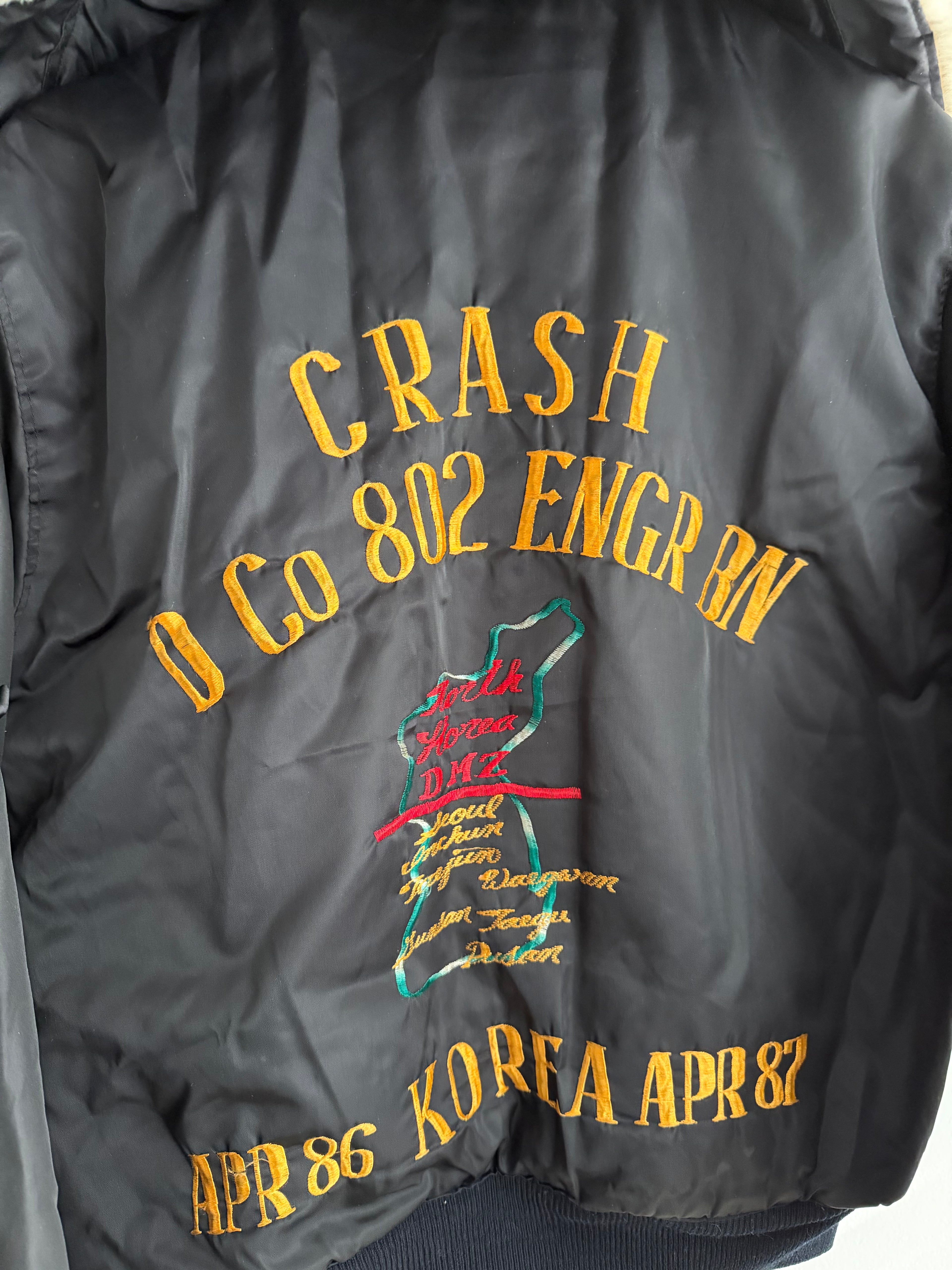 Vintage 80s North Korea Souvenir Bomber Jacket