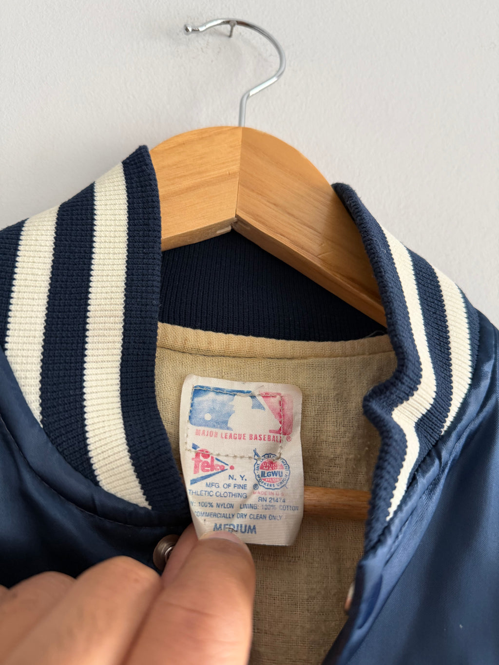 Vintage 80s New York Yankees Felco Satin Jacket