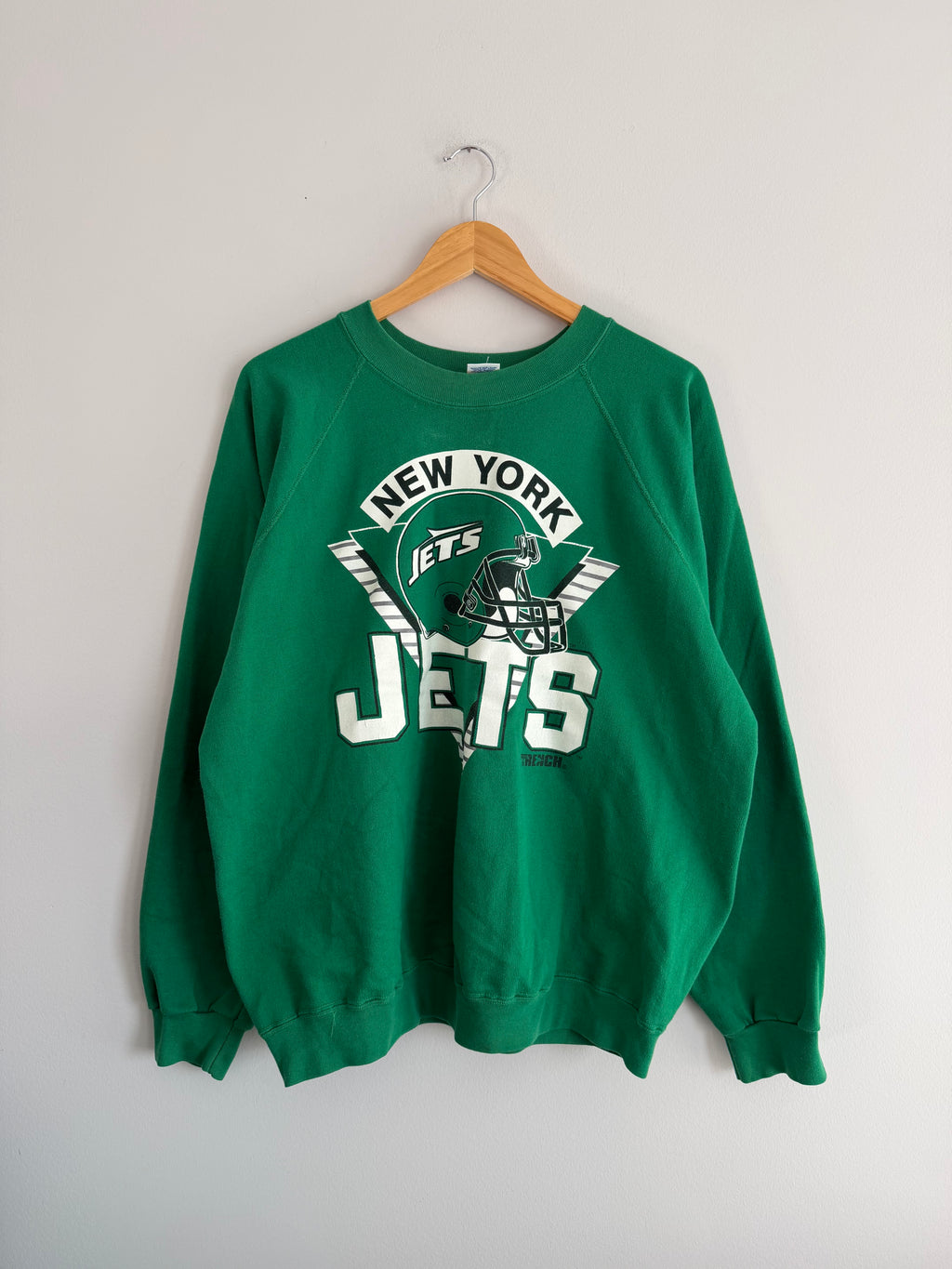 Vintage New York Jets Trench Crewneck