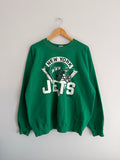 Vintage New York Jets Trench Crewneck