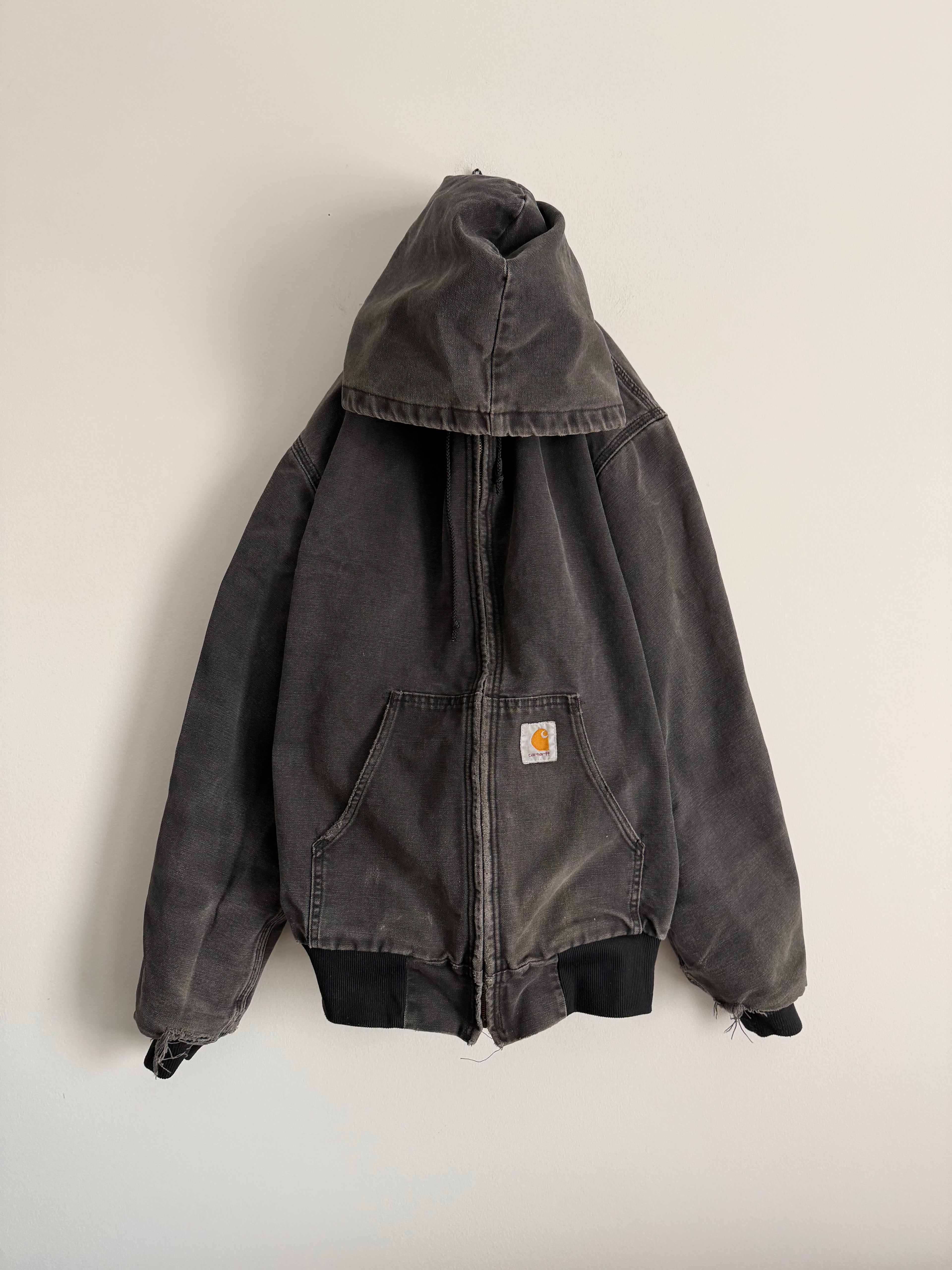 Vintage Black Thermal Lined Carhartt Jacket