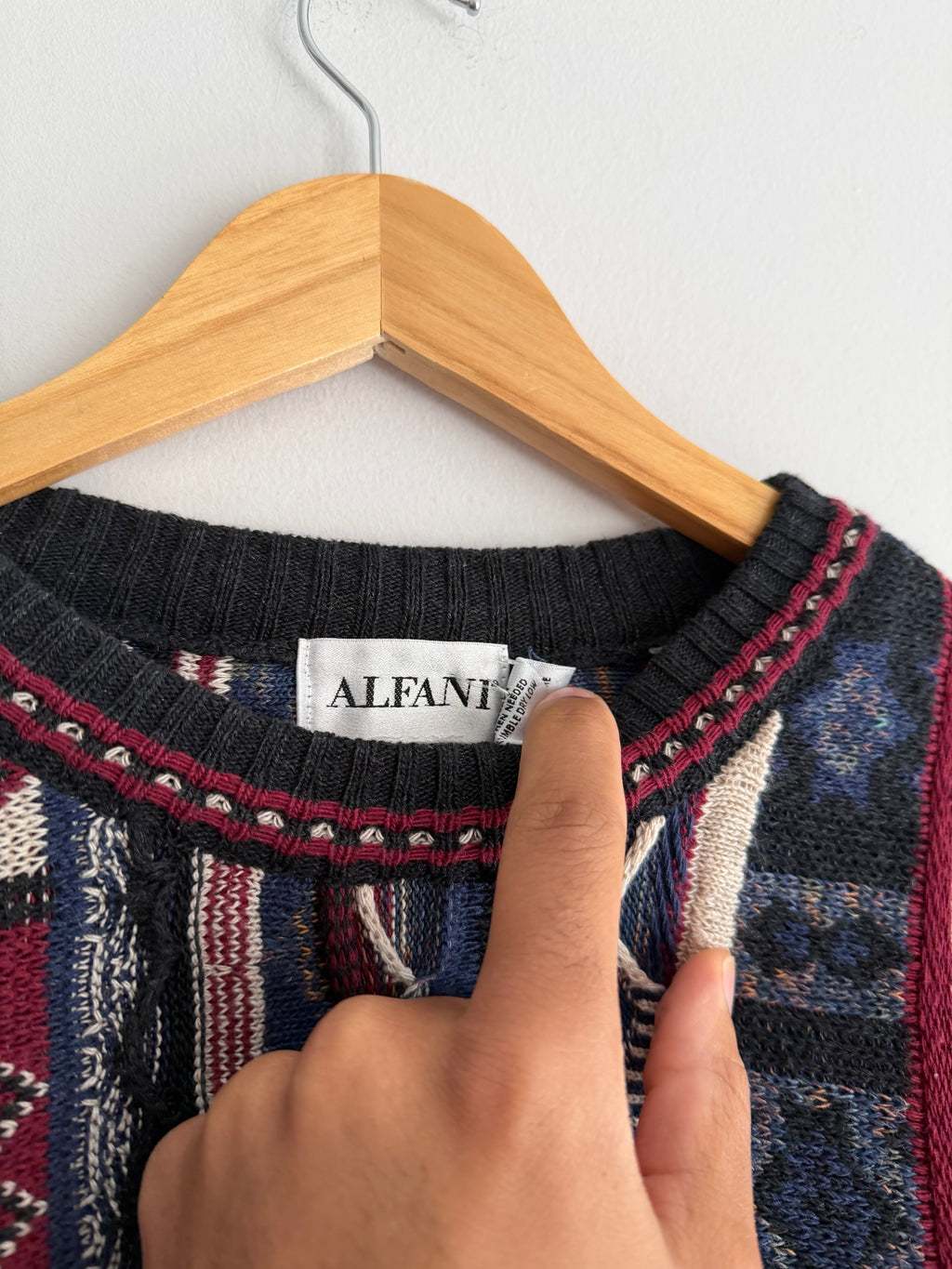 Vintage Alafani 3D Knit Sweater