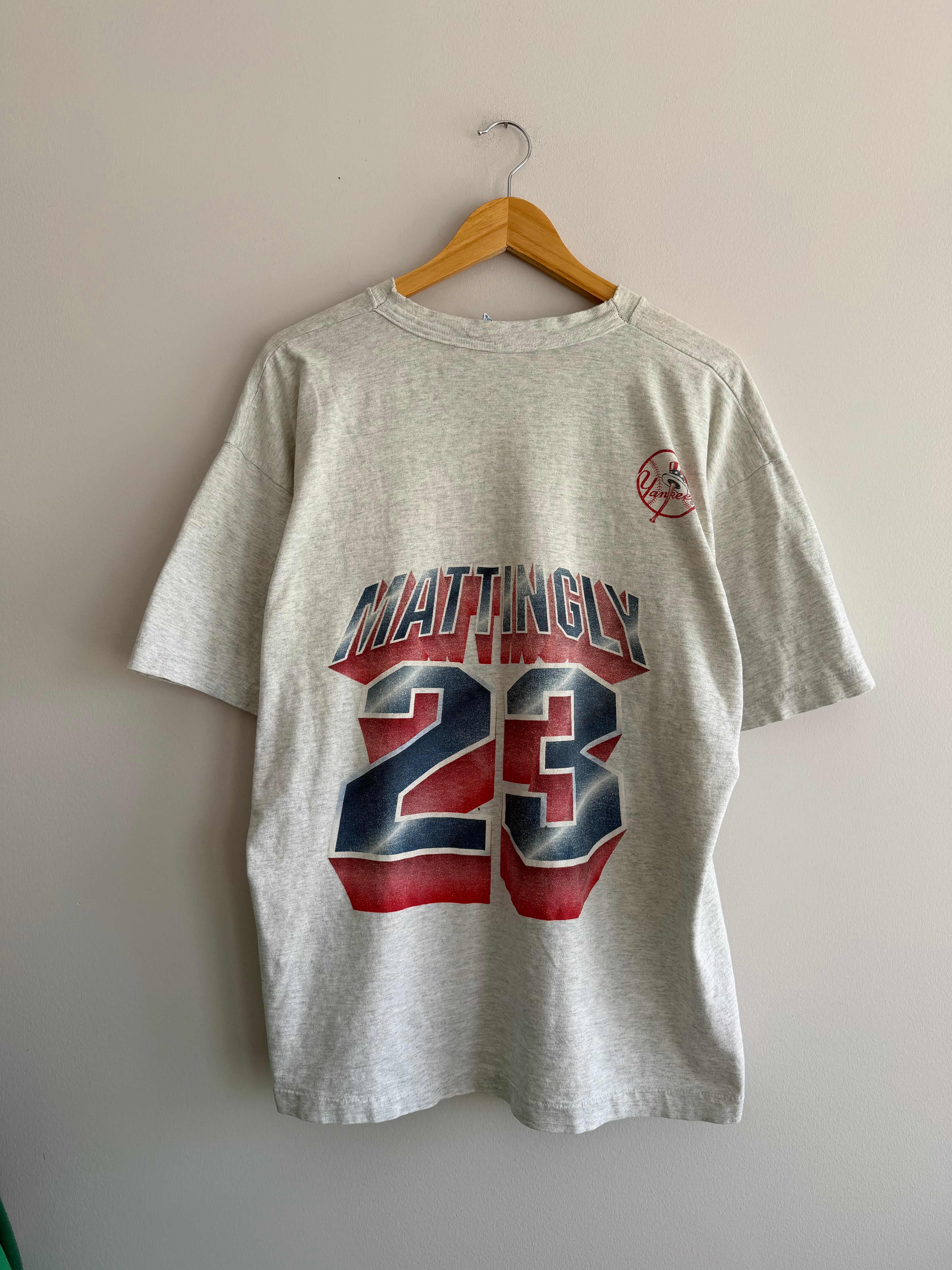 Vintage 90s Salem Sportswear New York Yankees Mattingly Tee