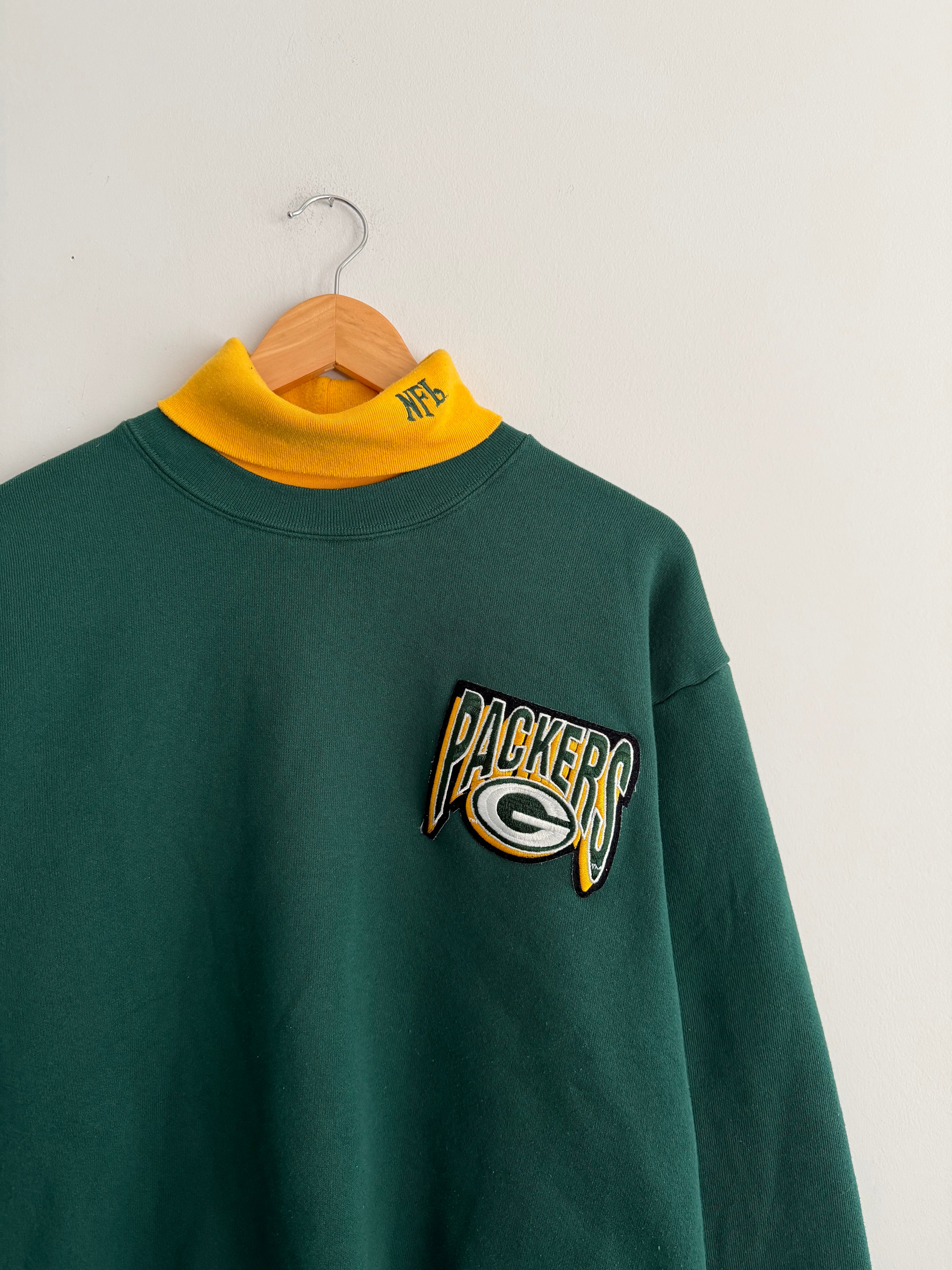 Vintage Green Bay Packers Majestic Turtle Neck