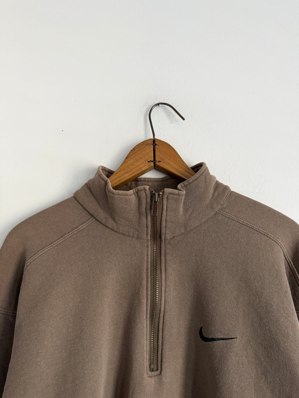 Vintage 90s Mocha Brown Nike Quarter Zip