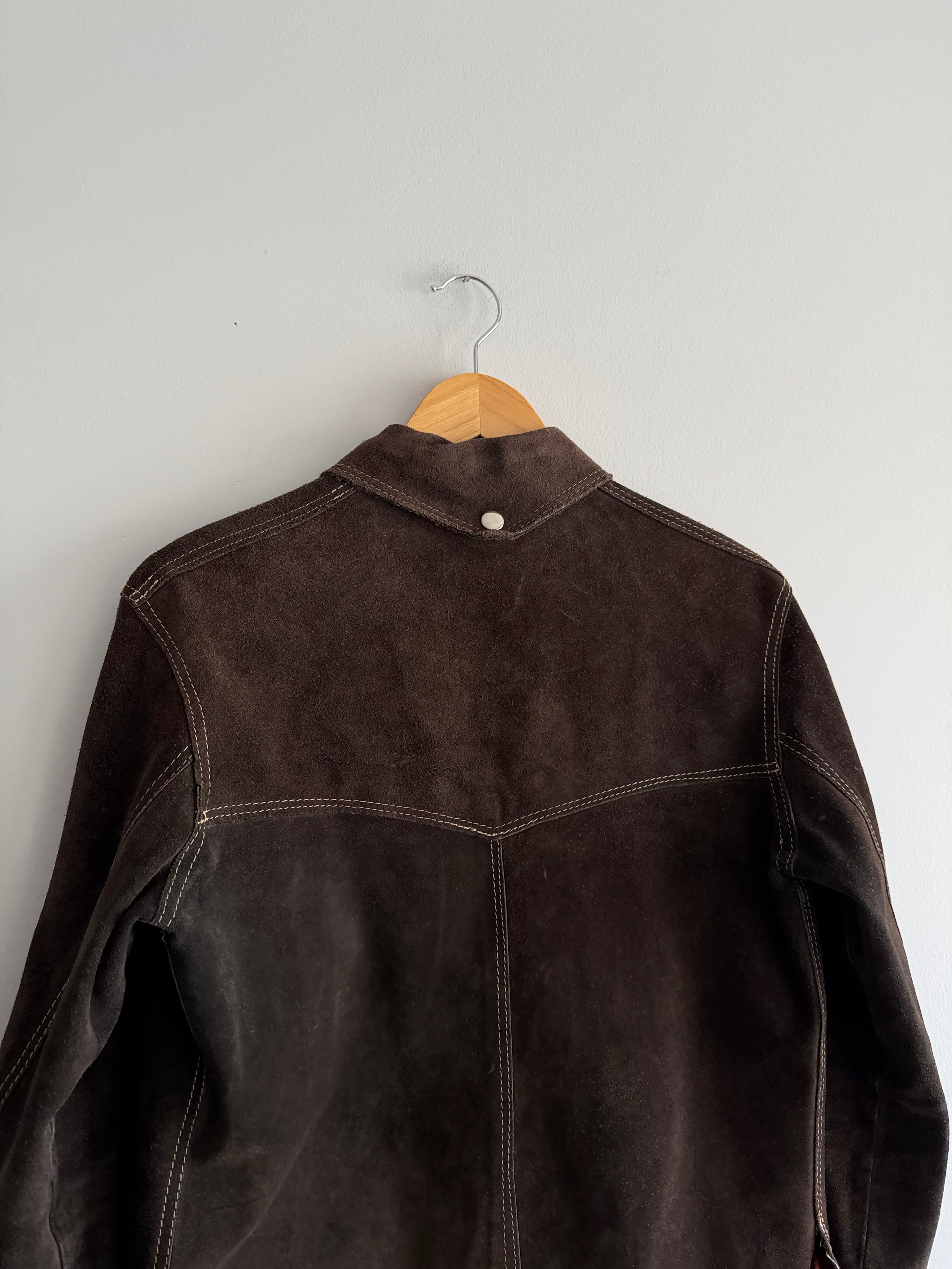 Vintage Brown Suede Jacket