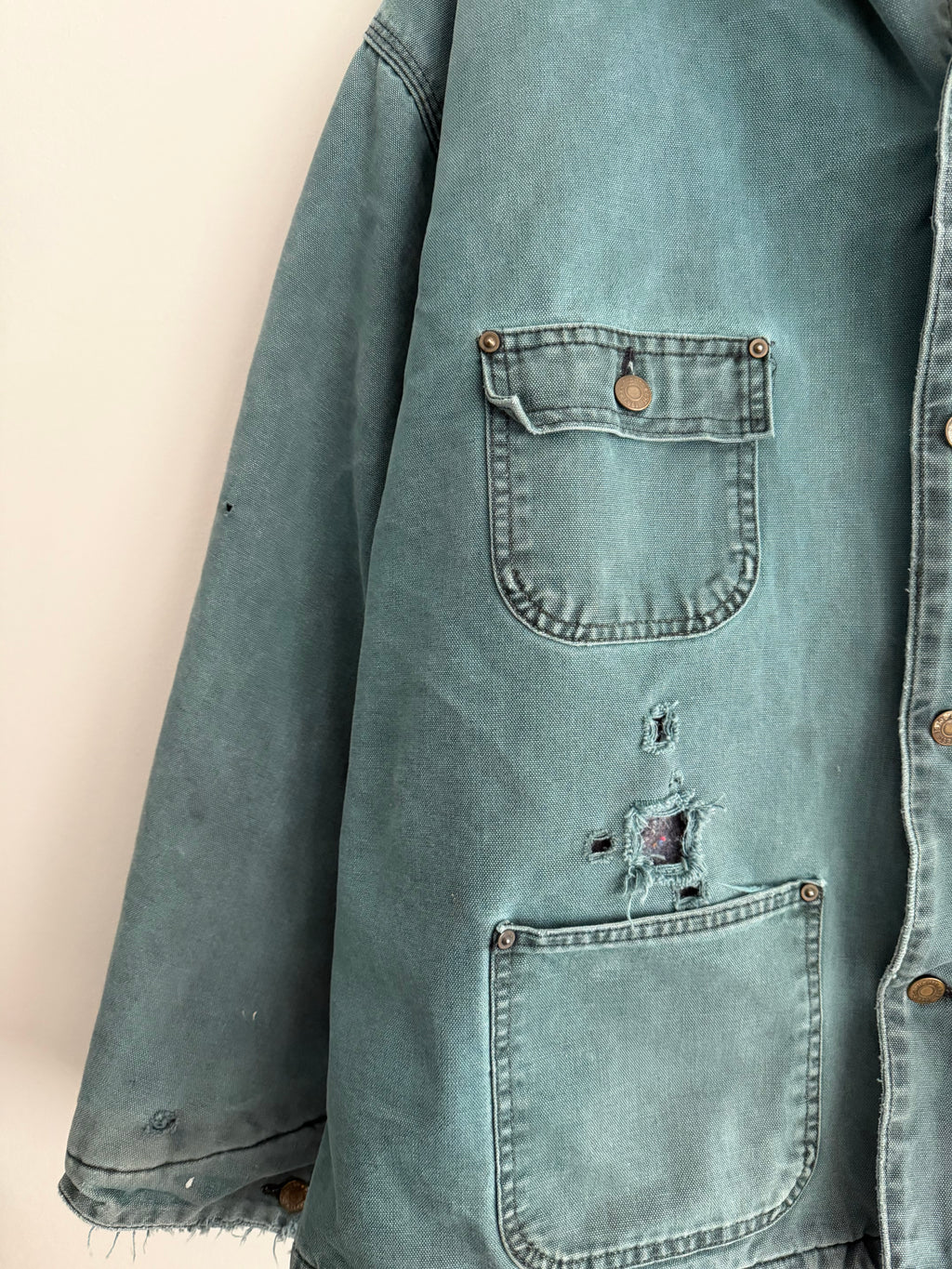 Vintage Turquoise  Carhartt Chore Jacket