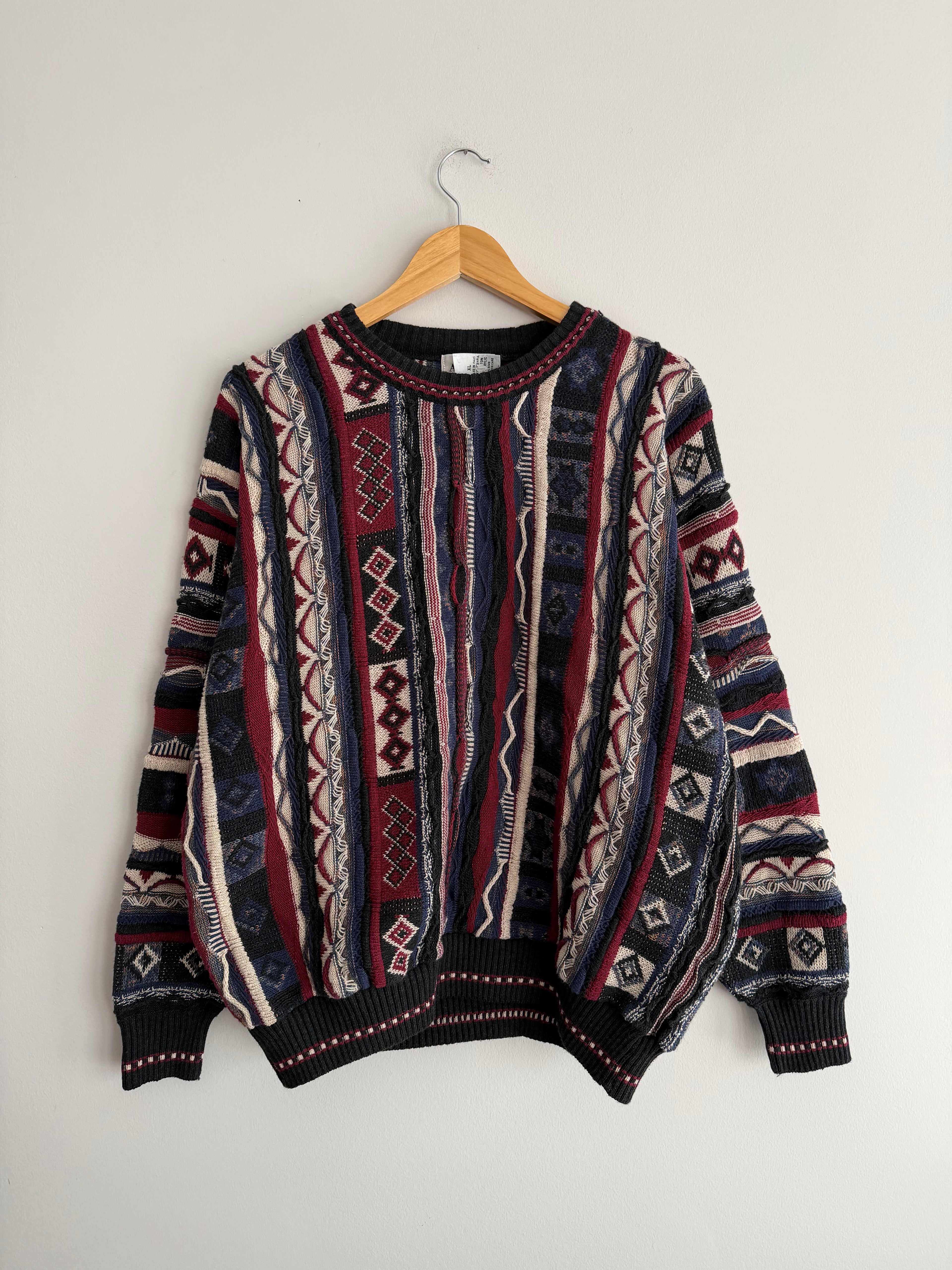 Vintage Alafani 3D Knit Sweater