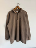 Vintage 90s Mocha Brown Nike Quarter Zip