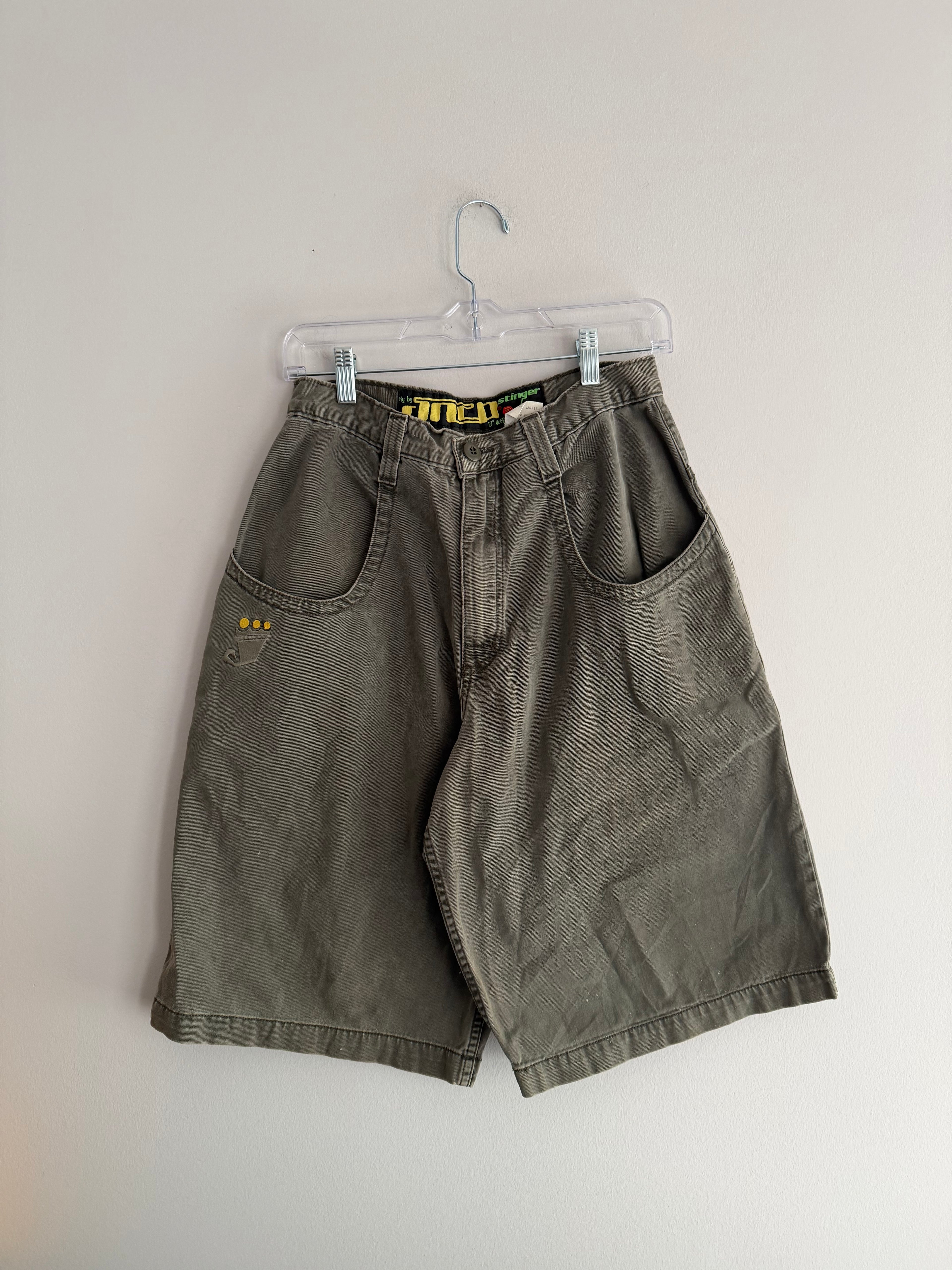 Vintage 90s Jnco Stinger Olive Shorts