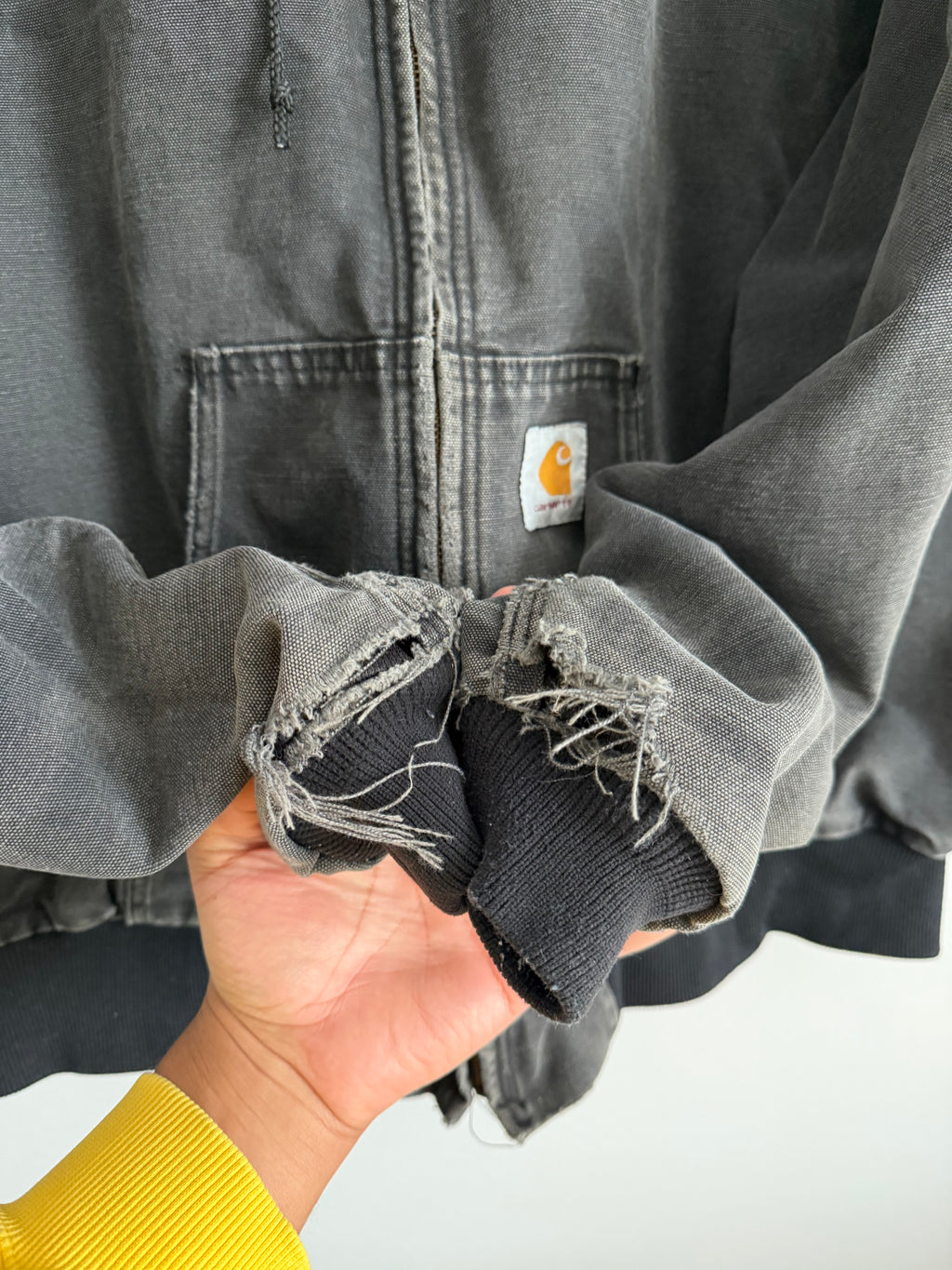 Vintage Black Thermal Lined Carhartt Jacket